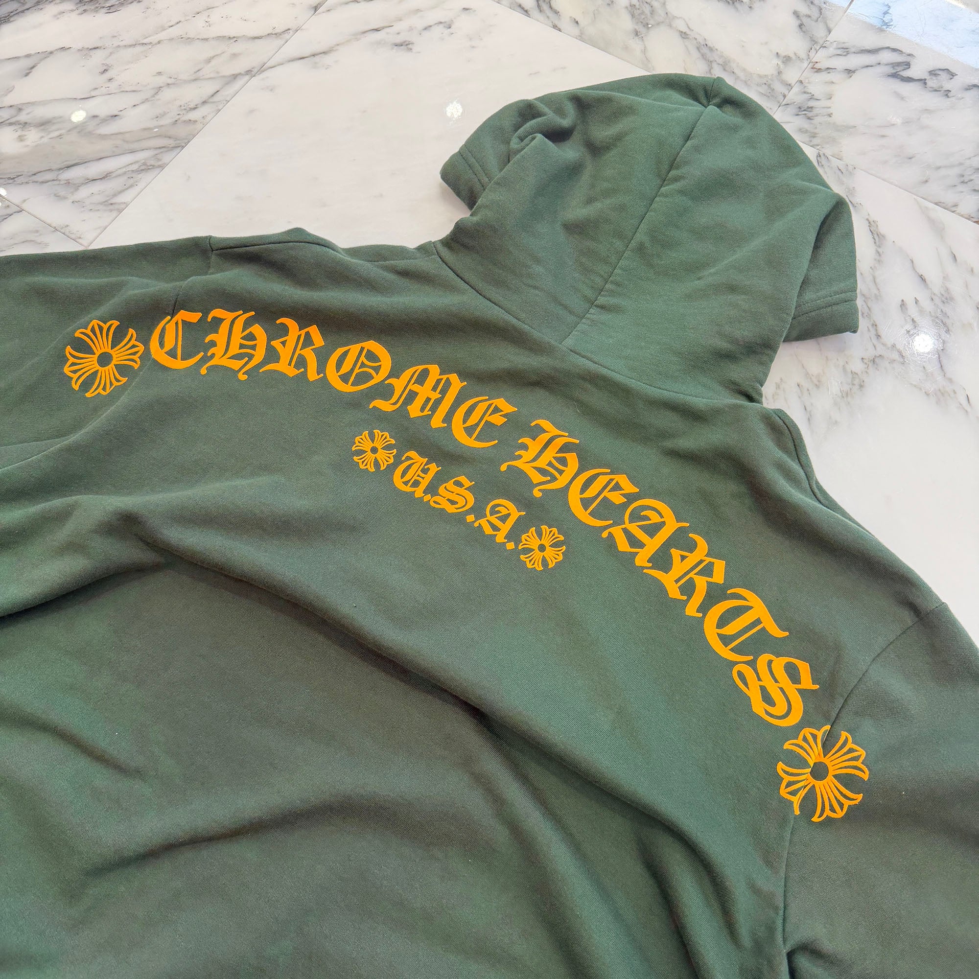 CHROME HEARTS 2025SS Online Limited Back Arch Logo USA Pullover Hoodie Size L クロムハーツ オンライン限定 バック アーチロゴUSA プルオーバーフーディ サイズL