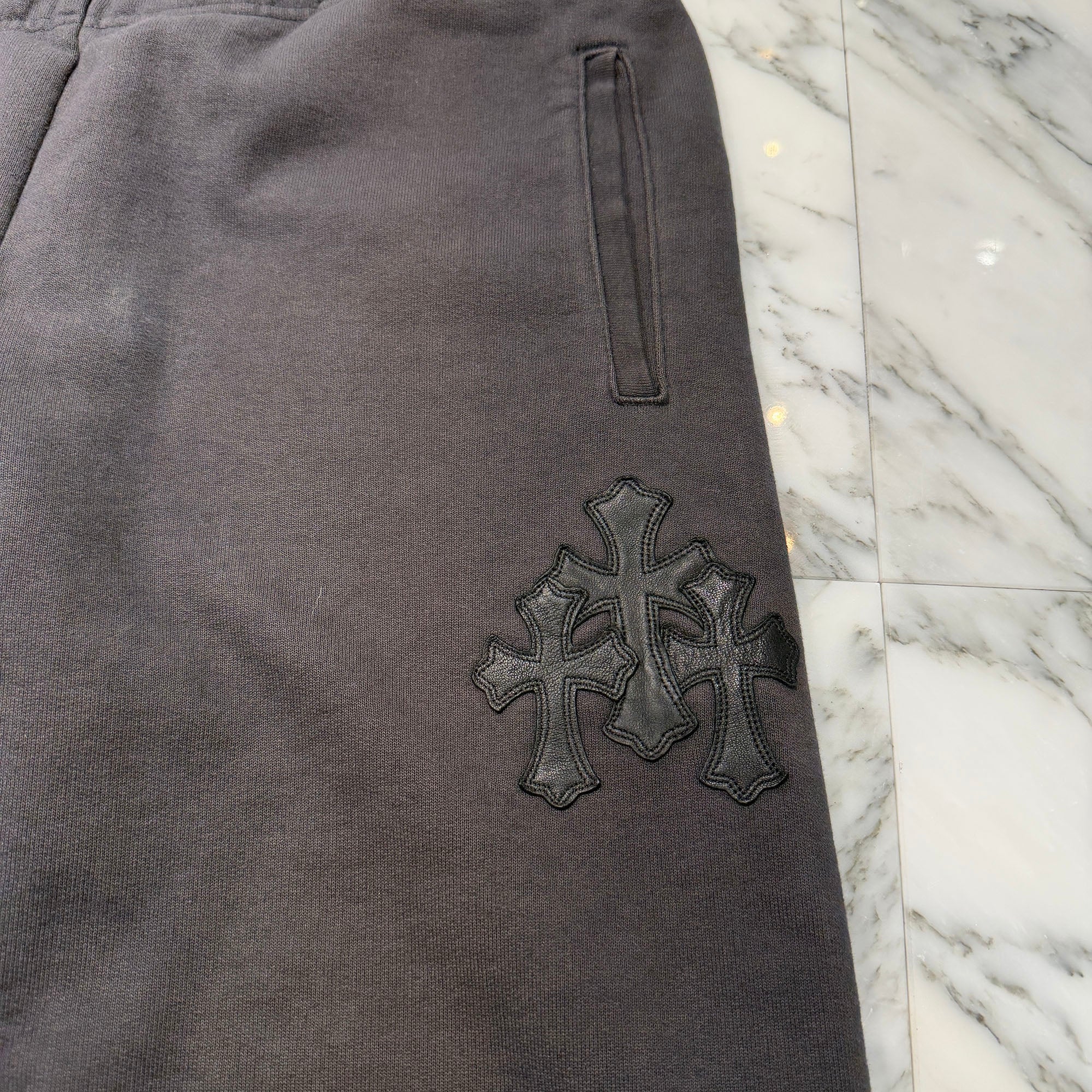 CHROME HEARTS Y NOT 3 Cemetery Cross Patch Sweat Pants Size M クロムハーツ ワイノット 3セメタリークロスパッチ スウェットパンツ サイズM