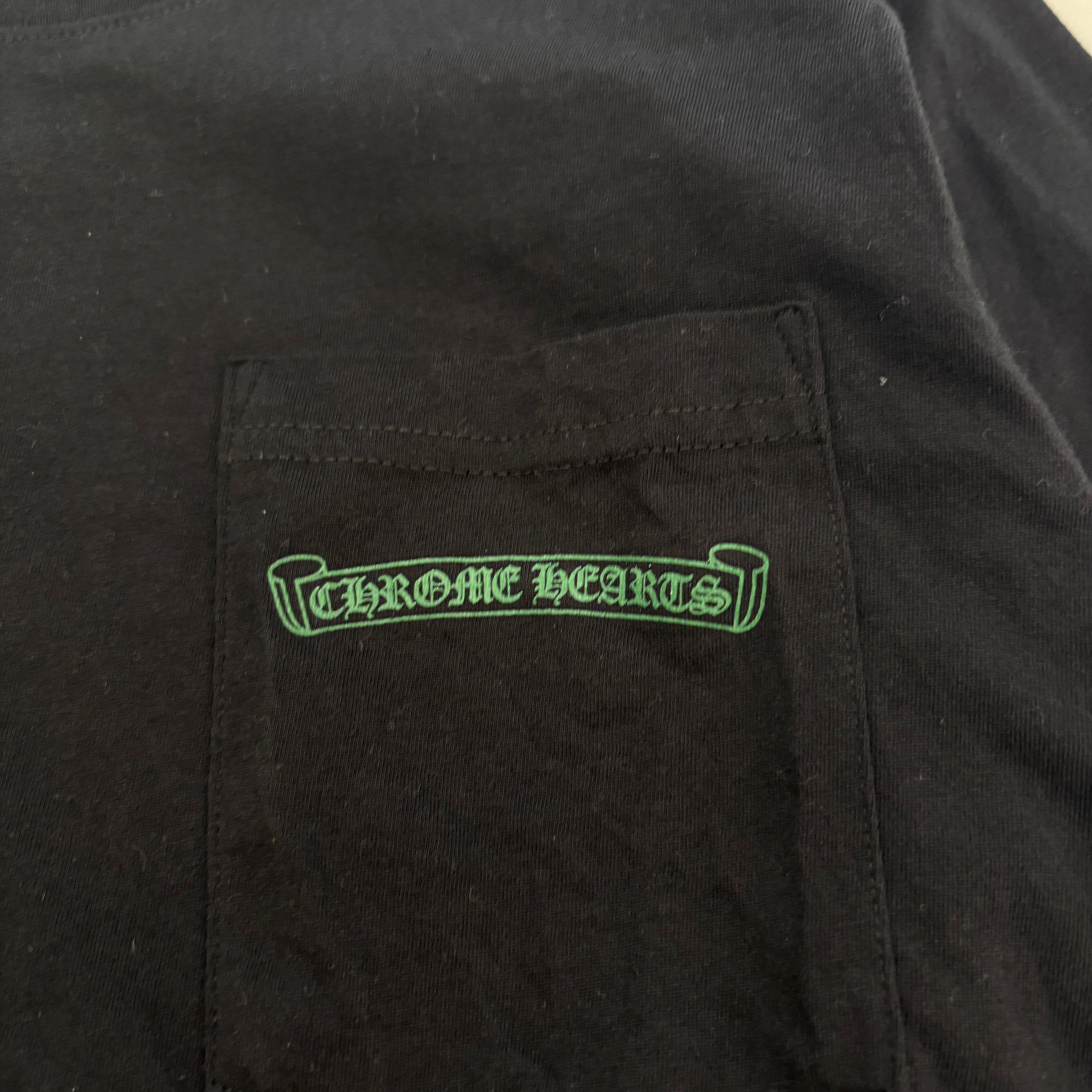 CHROME HEARTS Back Cemetery Cross Print Long Sleeve Tee Size S クロムハーツ バック セメタリークロス プリント ロングスリーブTシャツ サイズS