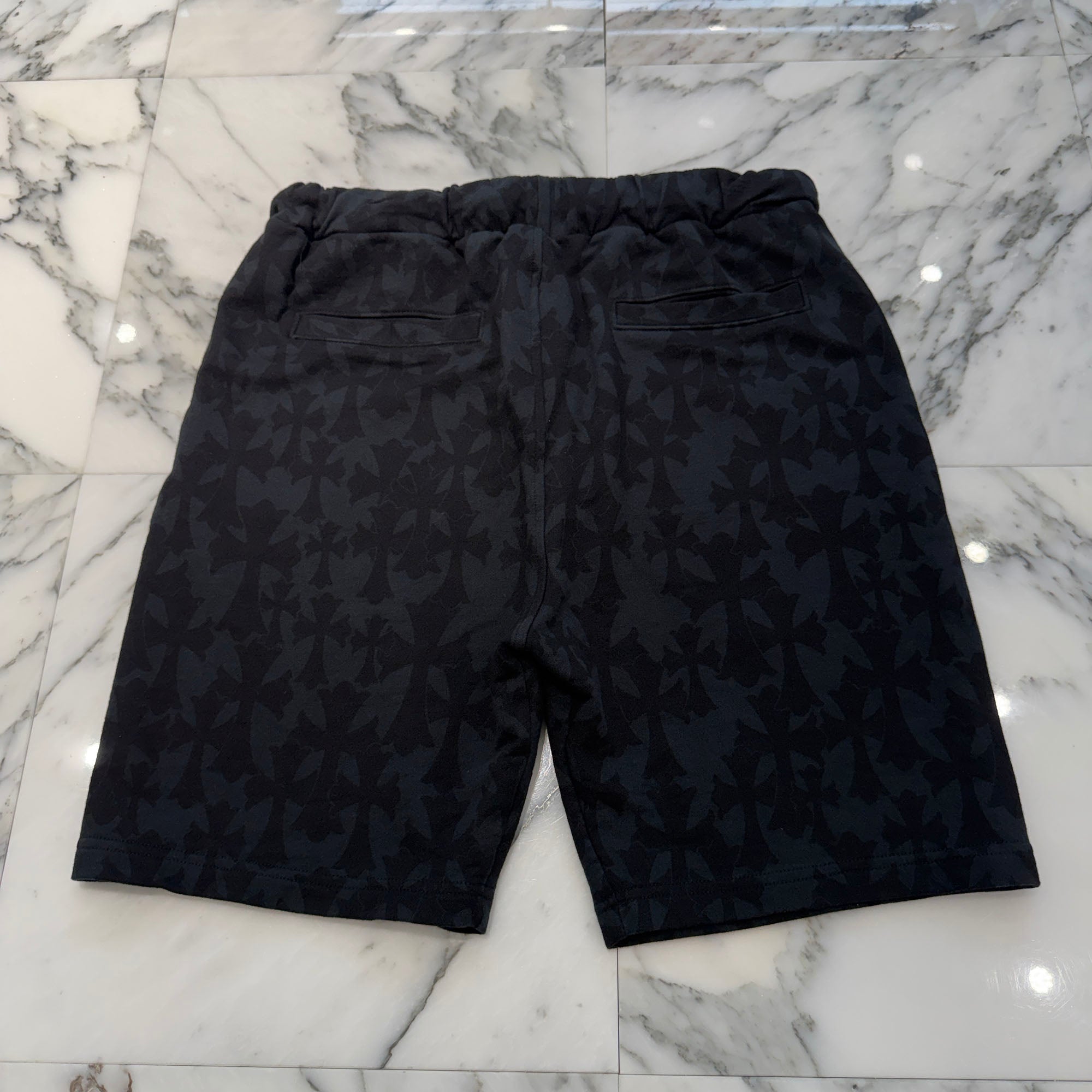 CHROME HEARTS 2024SS Graveyard Cemetery Cross Half Pants Size L クロムハーツ グレイブヤード セメタリークロス ハーフパンツ サイズL