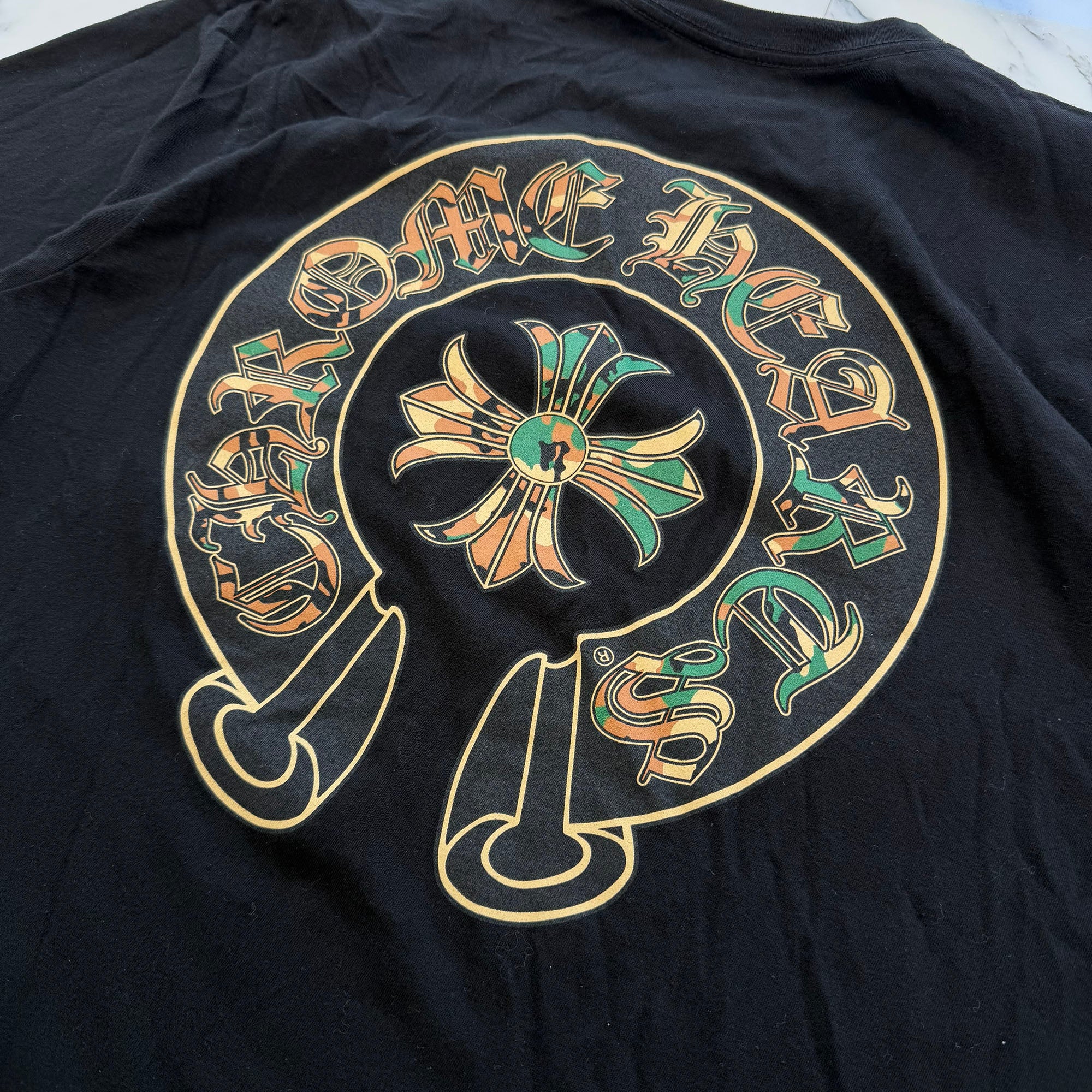 CHROME HEARTS Camo Horseshoe Tee Size L クロムハーツ カモ ホースシュー ティーシャツ サイズL