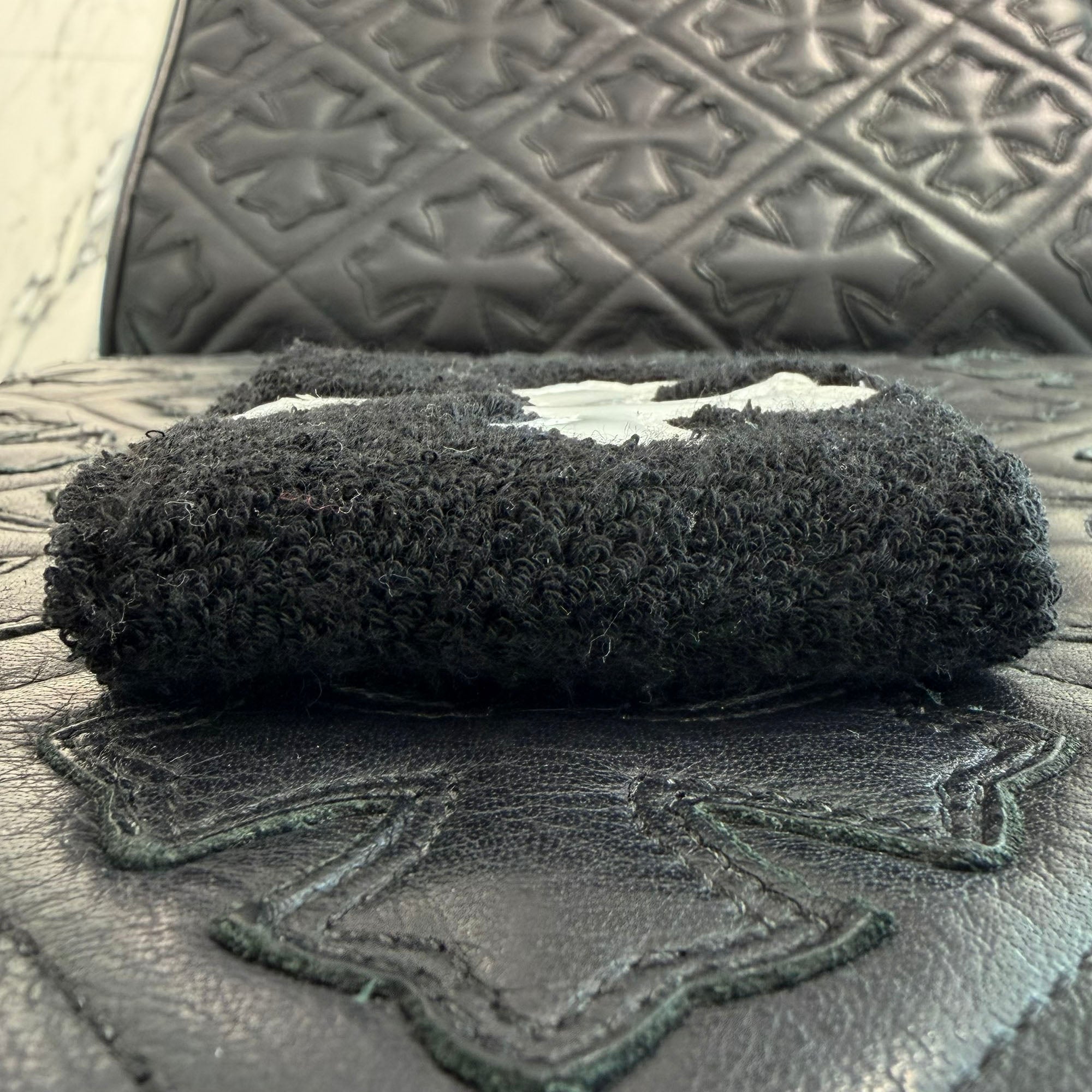 CHROME HEARTS Patent Leather Cross Patch Wrist Band Size ONE SIZE（7cm）クロムハーツ パテントレザー クロスパッチ リストバンド サイズONE SIZE（7cm）