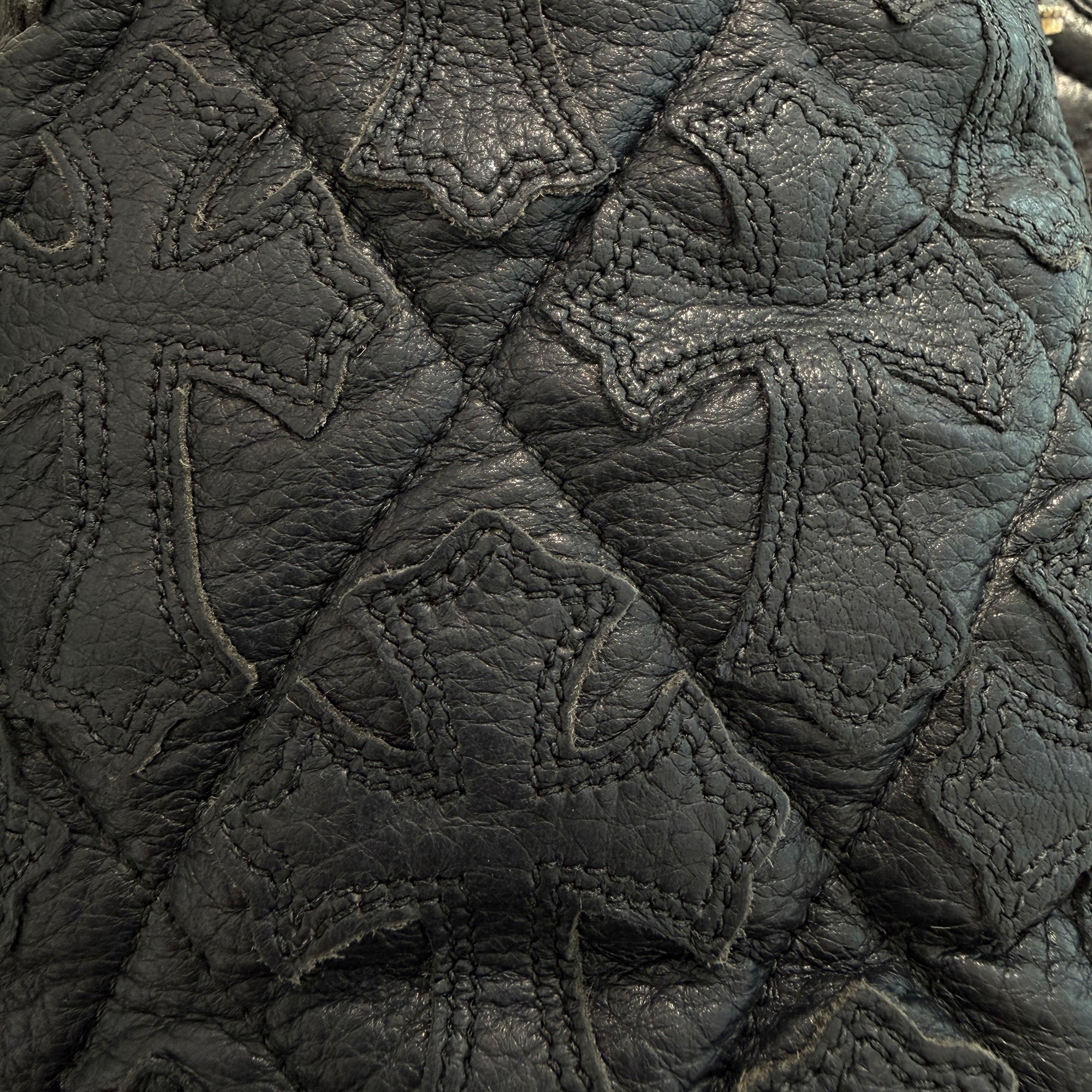 CHROME HEARTS DRAWSTRING Cemetery Cross Patch Sack クロムハーツ ドローストリング セメタリー クロスパッチ サック 巾着