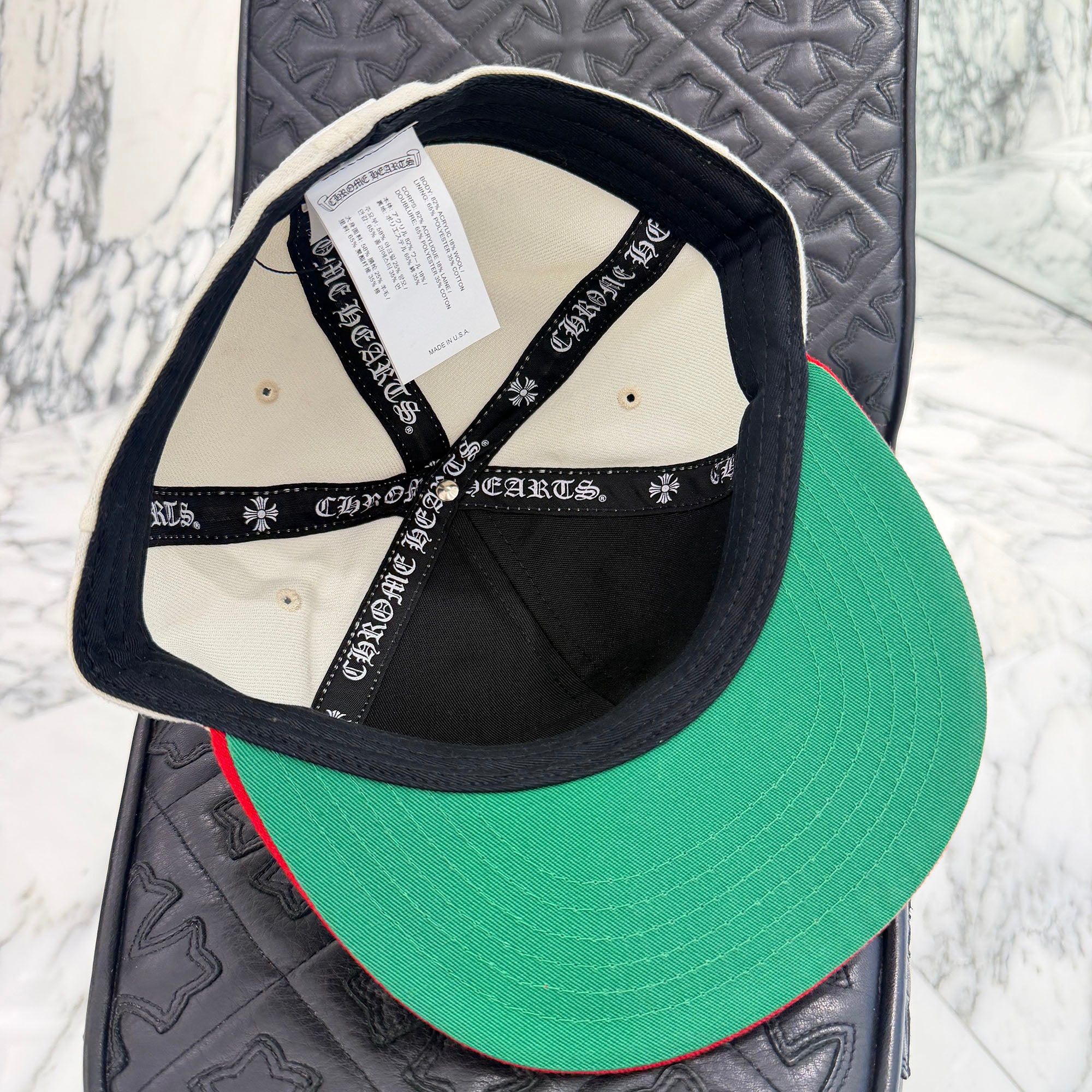 CHROME HEARTS 2024AW VINY HEART " LOVE YOU " Base Ball Cap Size 7 5/8 (60.6cm) クロムハーツ ヴィニーハート "ラブユー" ベースボールキャップ サイズ7 5/8 (60.6cm)