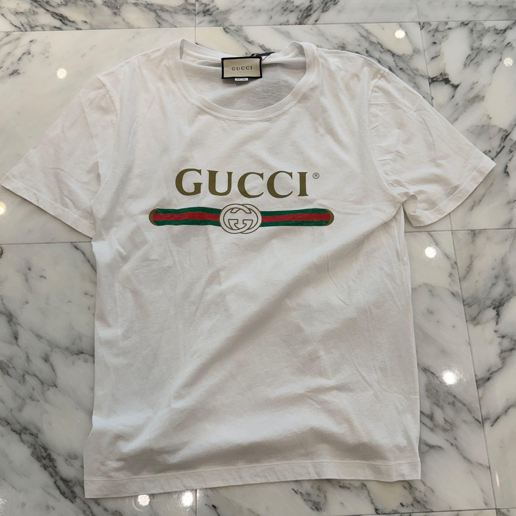 GUCCI 2022AW Logo Washed Over Sized Tee 440103 X3F05 Size M グッチ ロゴ ウォッシュドオーバーサイズ Tシャツ サイズM