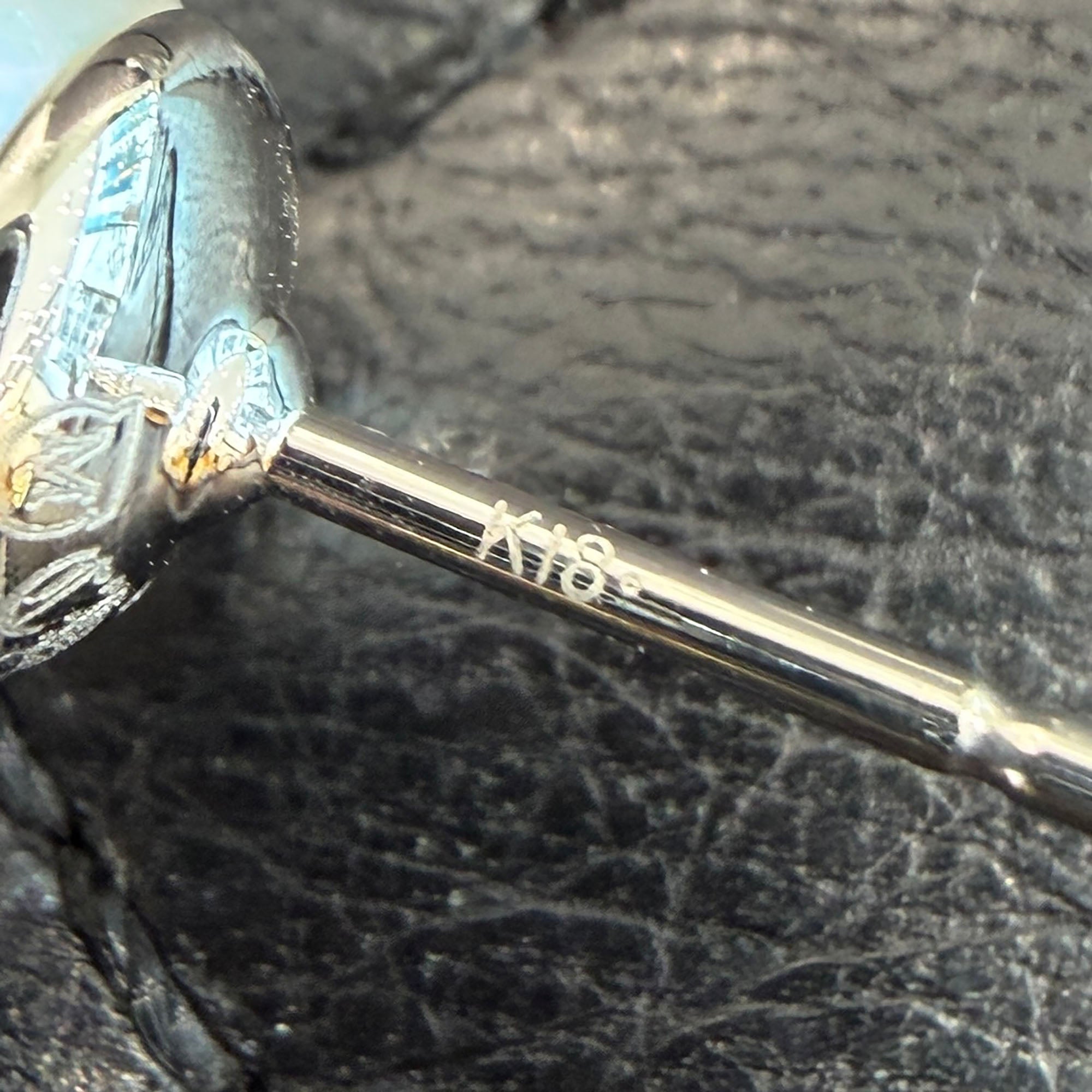 CHROME HEARTS × MIKIMOTO K18 WG White Pearl CH Plus Stud Earrings クロムハーツ × ミキモト K18 WG ホワイトパール CH プラス スタッドピアス