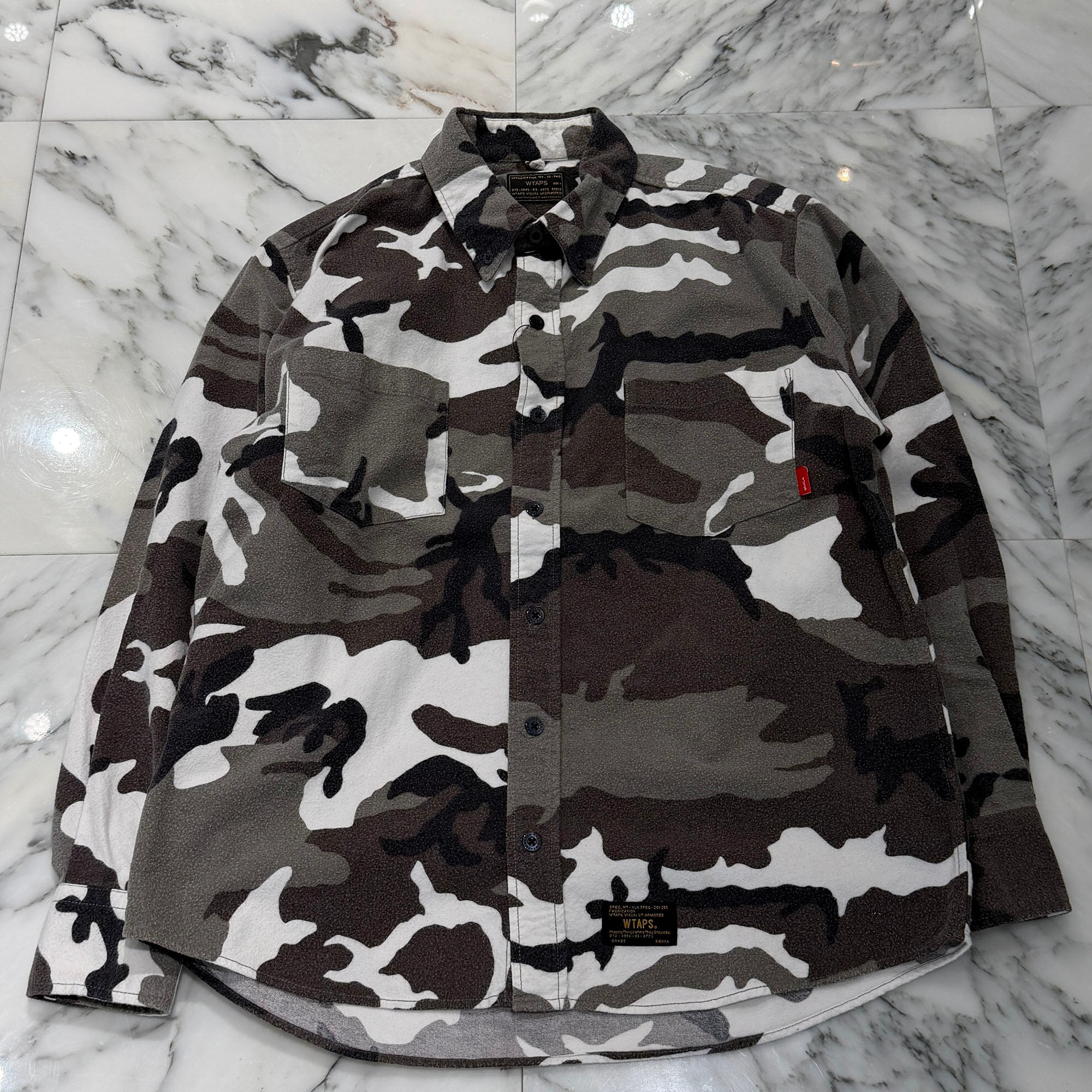 WTAPS 2017AW Camouflage Flannel Shirt 141GWDT-SHM03 Size 1 ダブルタップス カモフラージュ フランネルシャツ サイズ1