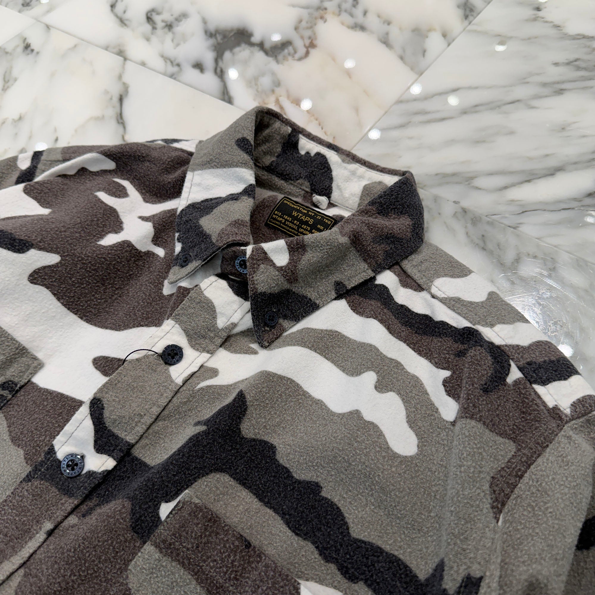 WTAPS 2017AW Camouflage Flannel Shirt 141GWDT-SHM03 Size 1 ダブルタップス カモフラージュ フランネルシャツ サイズ1
