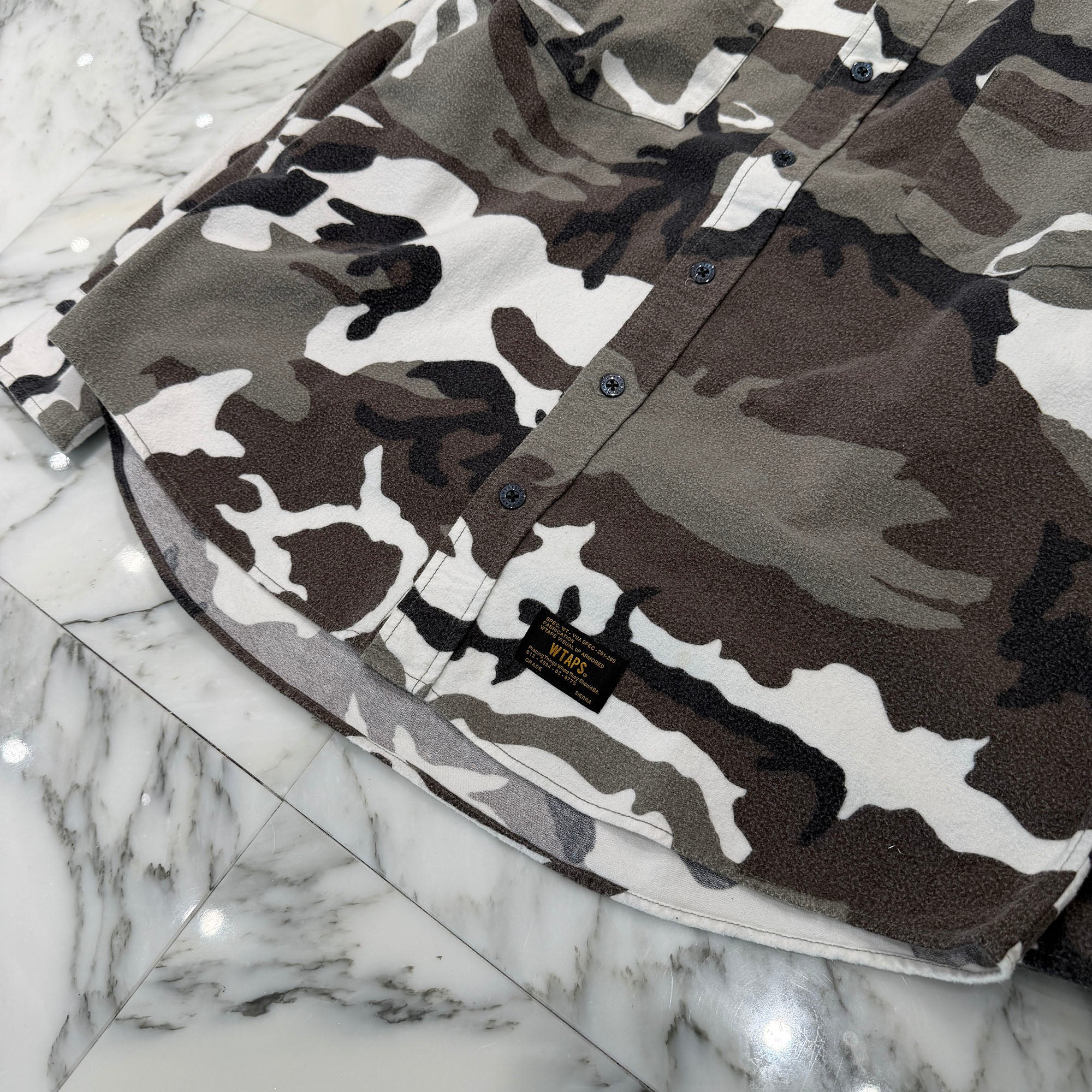 WTAPS 2017AW Camouflage Flannel Shirt 141GWDT-SHM03 Size 1 ダブルタップス カモフラージュ フランネルシャツ サイズ1