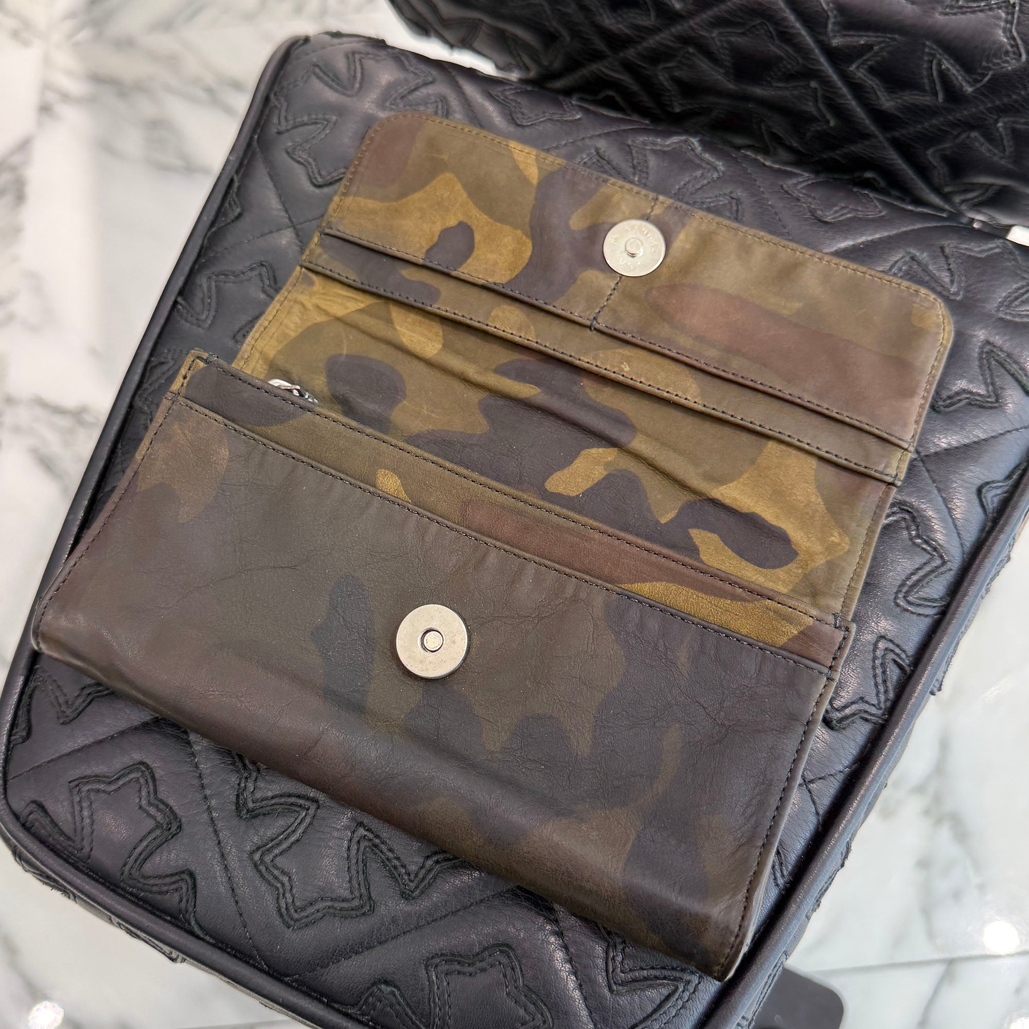 CHROME HEARTS Camouflage Judy Cross Ball Wallet クロムハーツ クロスボール カモフラージュ ジュディ クロスボールウォレット