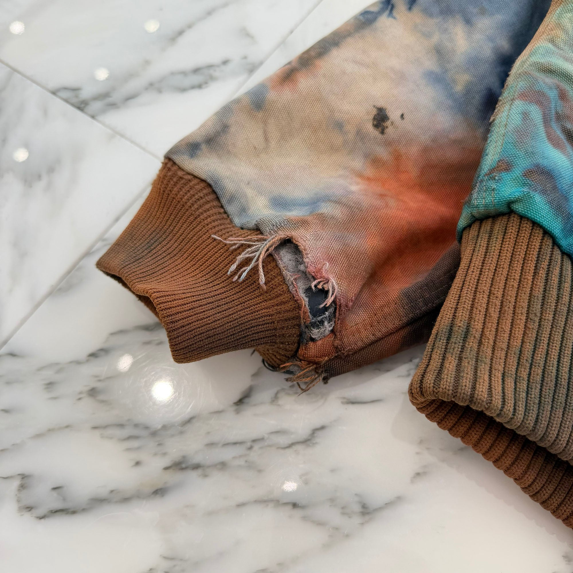Vintage Carhartt J140 Tie Dye Insulated Remake Active Zip Up Jacket ヴィンテージ カーハート J140 タイダイ インシュレーテッド リメイク アクティブ ジップアップジャケット