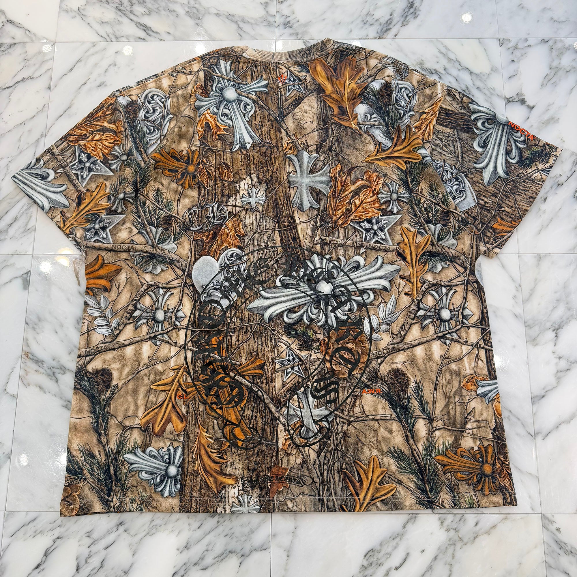 CHROME HEARTS × NIKE × Drake NOCTA 2026SS Camo Neck Logo Tee Size