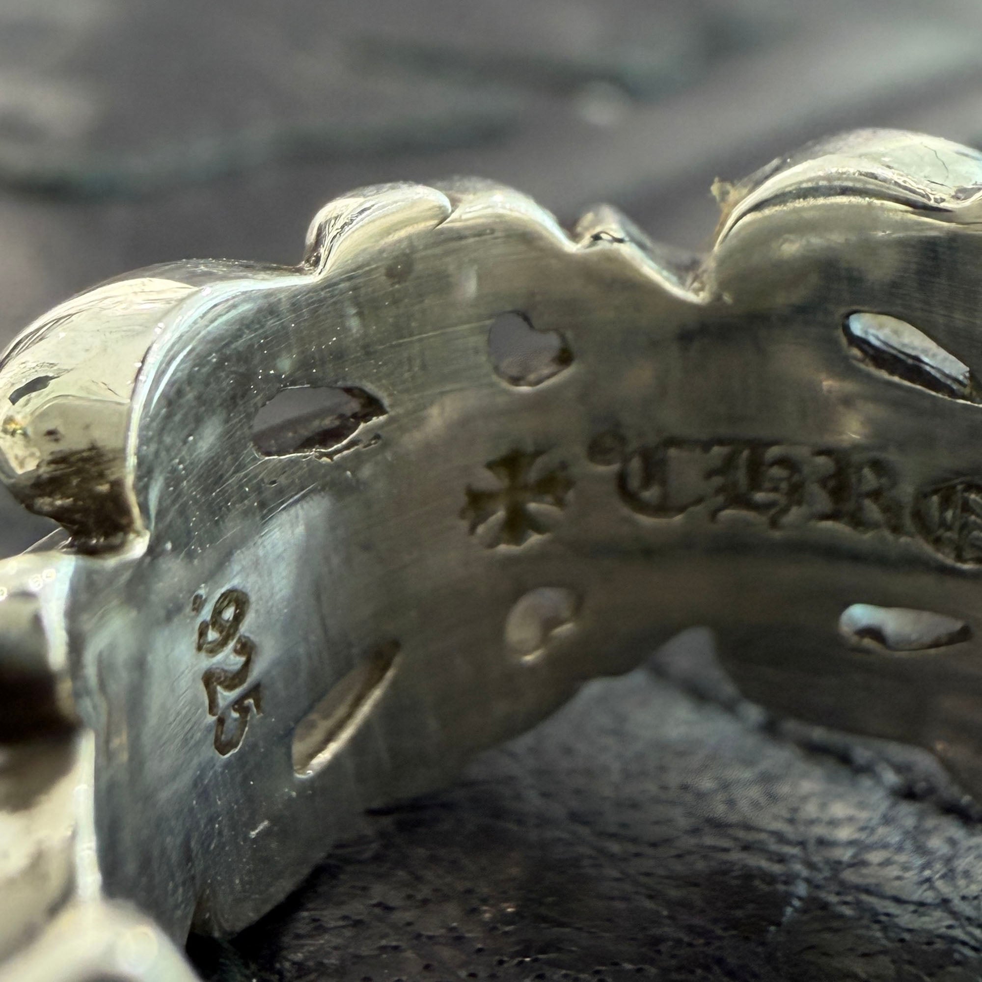 CHROME HEARTS DBL FLRL CRS Ring Size 7号 クロムハーツ ダブルフローラルクロス リング シルバー925 サイズ7号