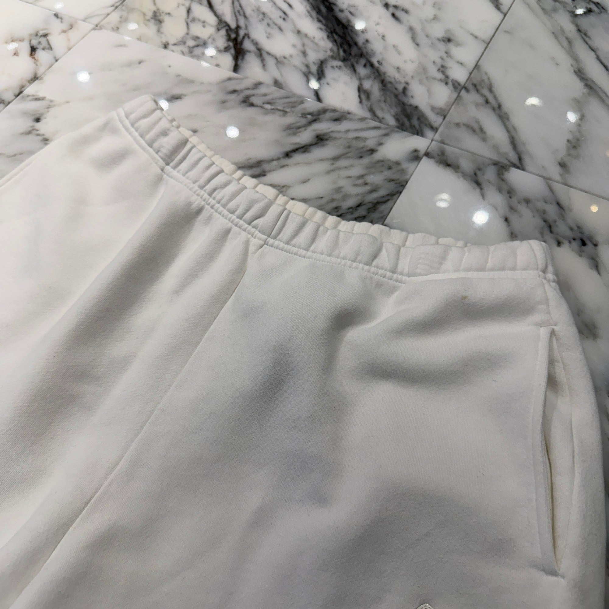 CHROME HEARTS Patent Leather Cross Patch Sweat Shorts Size L クロムハーツ パテントレザークロスパッチ スウェットショーツ サイズL