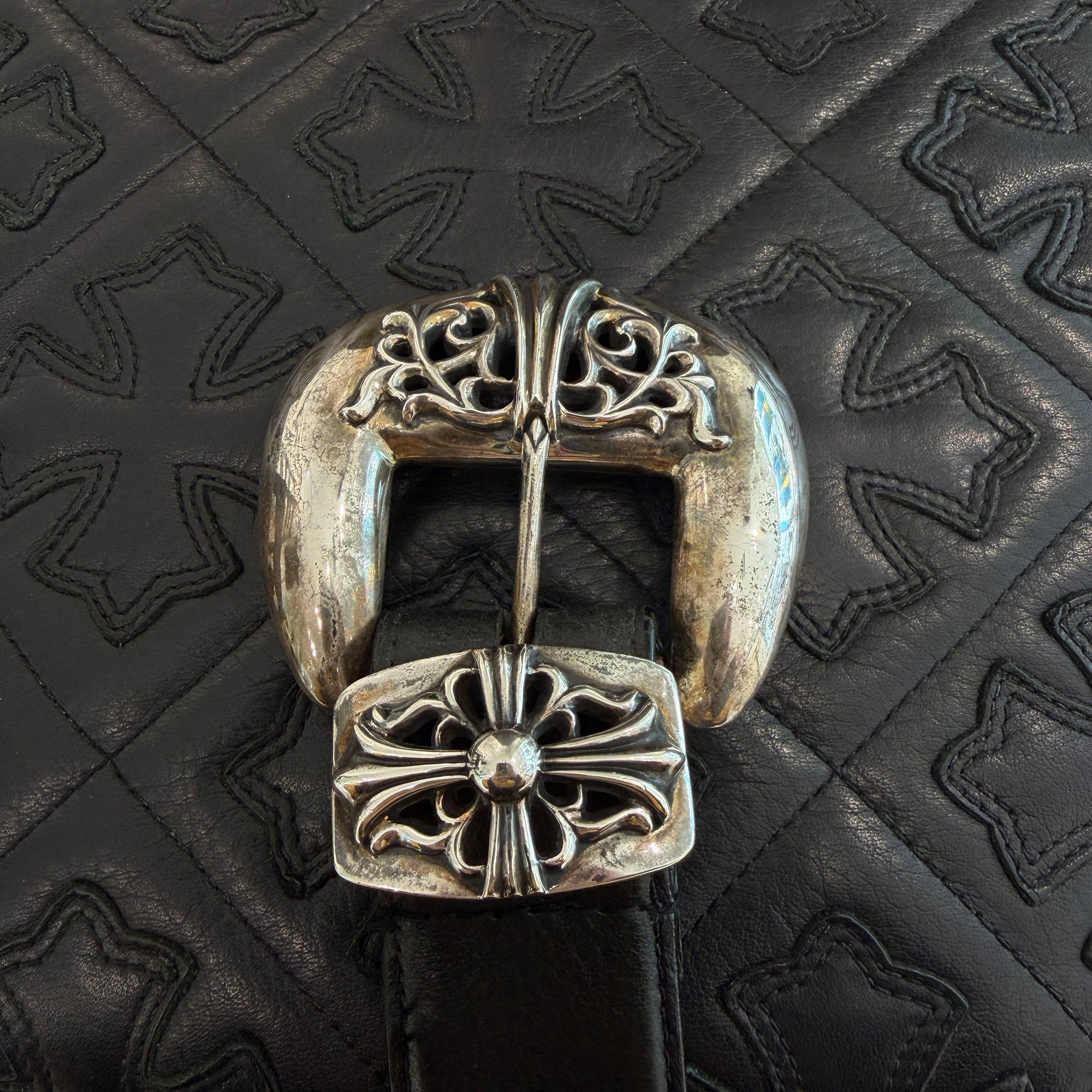 CHROME HEARTS 3PC Classic Leather Belt クロムハーツ 3PC クラシック レザーベルト