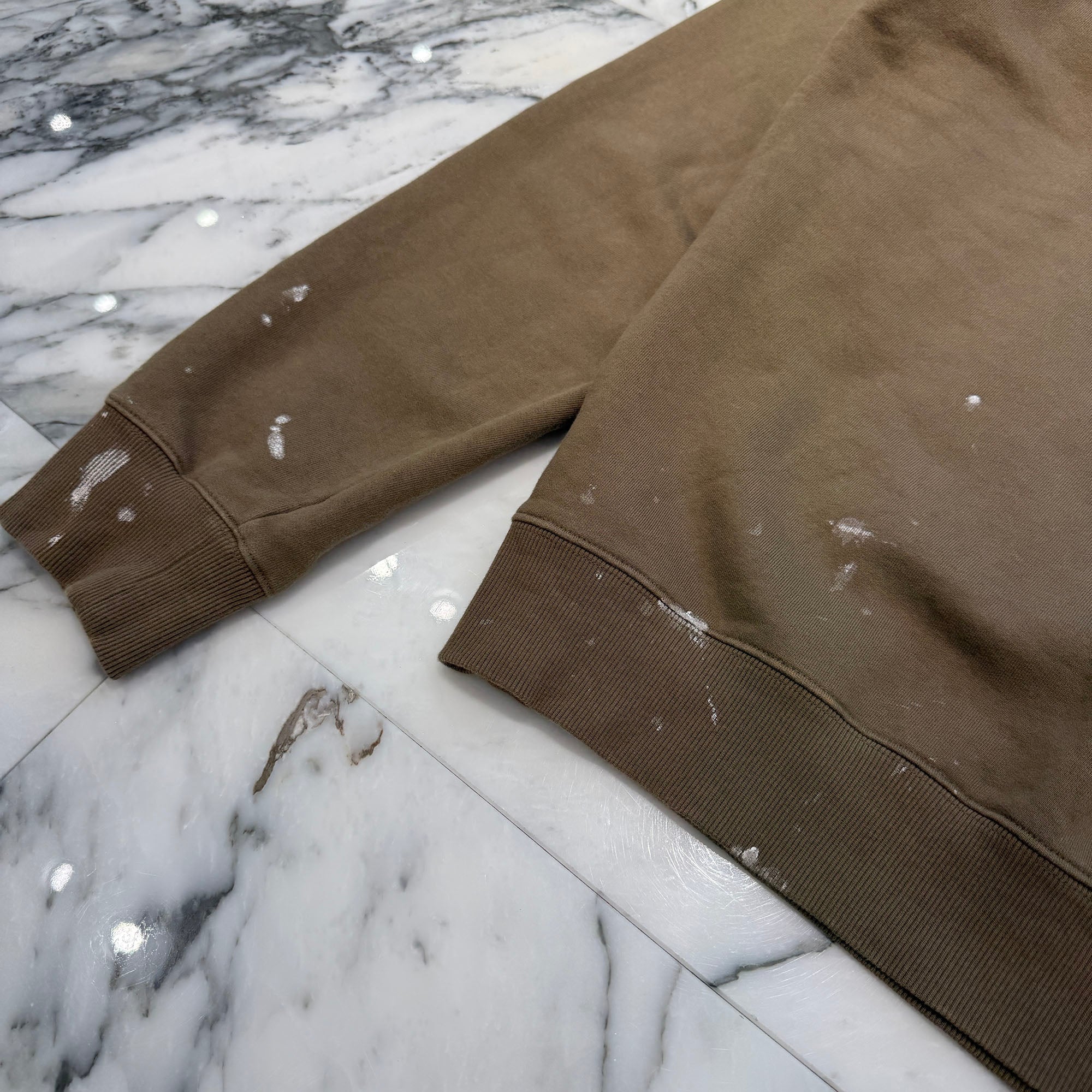 DIOR × Travis Scott 2022AW Logo Embroidery Paint Sweatshirt 283J679A0531 Size M ディオール × トラヴィス・スコット ロゴ刺繍 ペイント スウェットシャツ サイズM