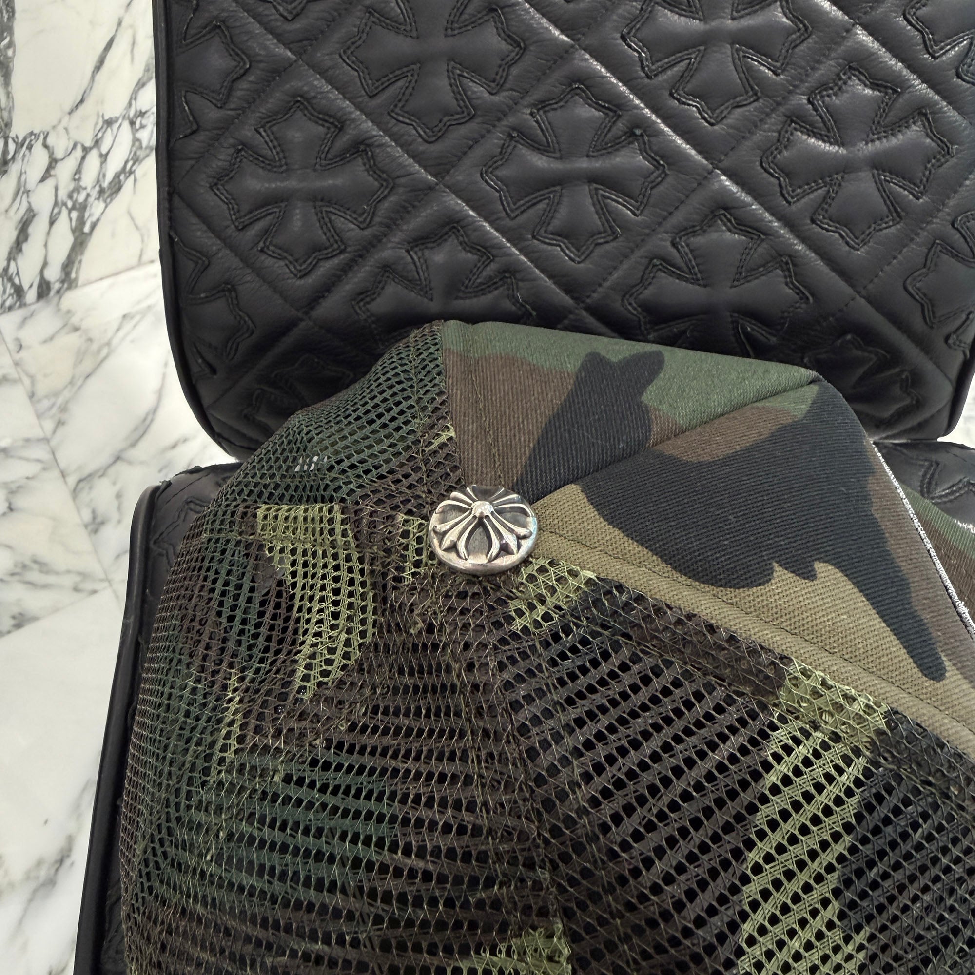 CHROME HEARTS Hollywood Limited Camo Mesh Trucker Cap Size ONE SIZE (51-61) クロムハーツ ハリウッド限定 カモメッシュ トラッカーキャップ サイズONE SIZE (51-61)