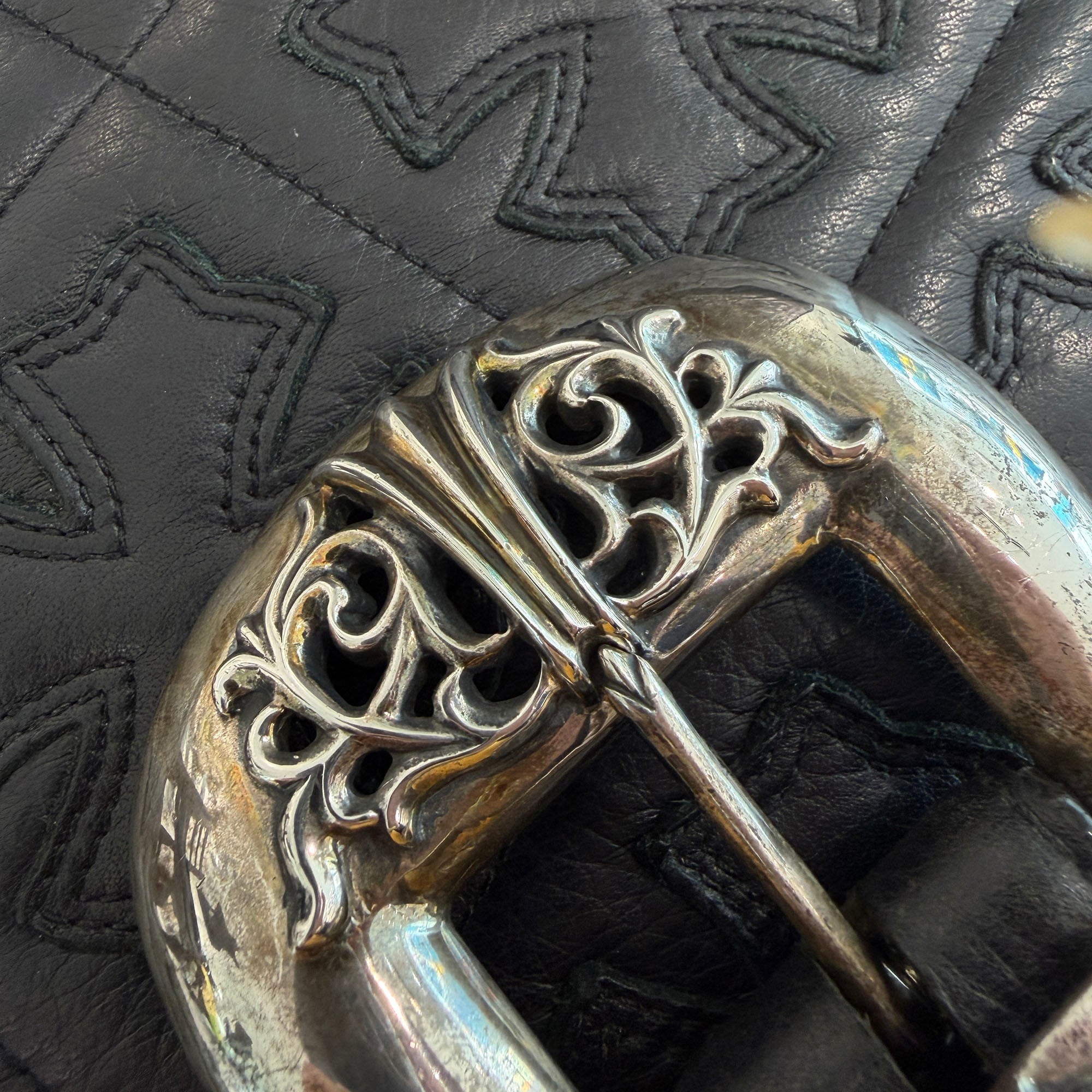 CHROME HEARTS 3PC Classic Leather Belt クロムハーツ 3PC クラシック レザーベルト