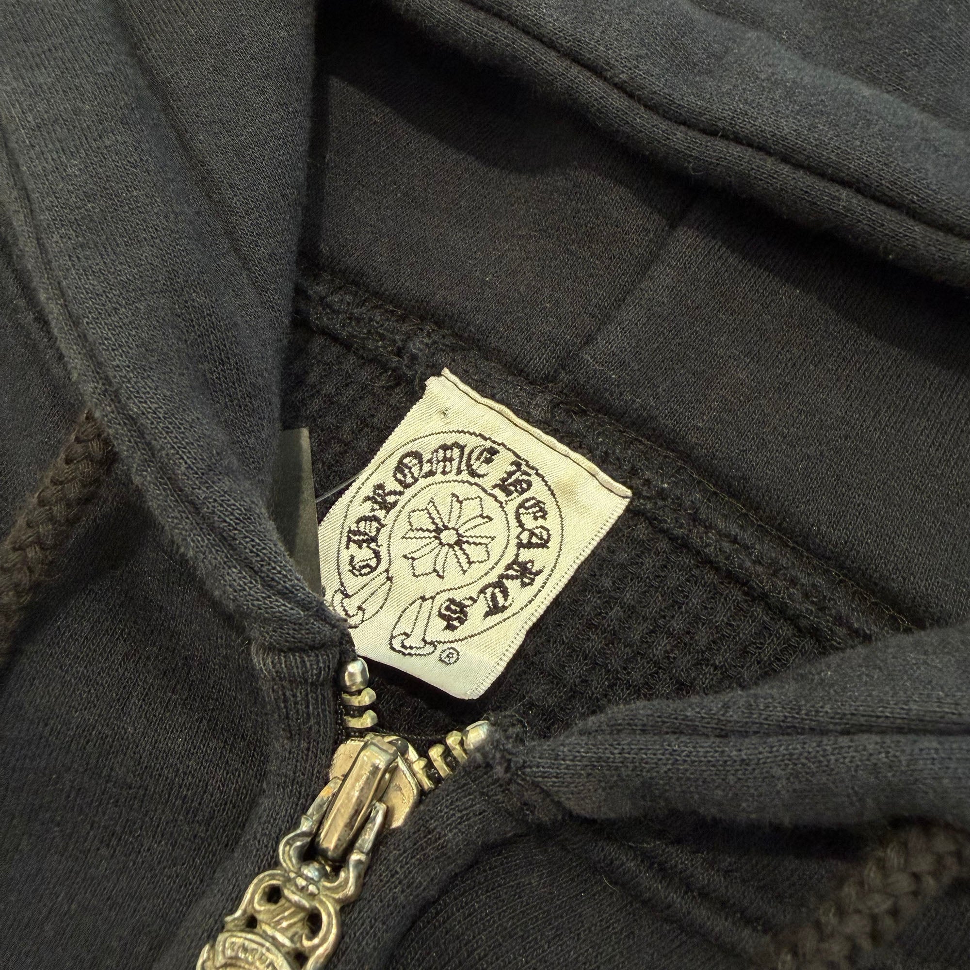 CHROME HEARTS OLD Back CH Plus Print Zip Up Hoodie Size S クロムハーツ オールド バック CHプラス プリント ジップアップフーディ サイズS