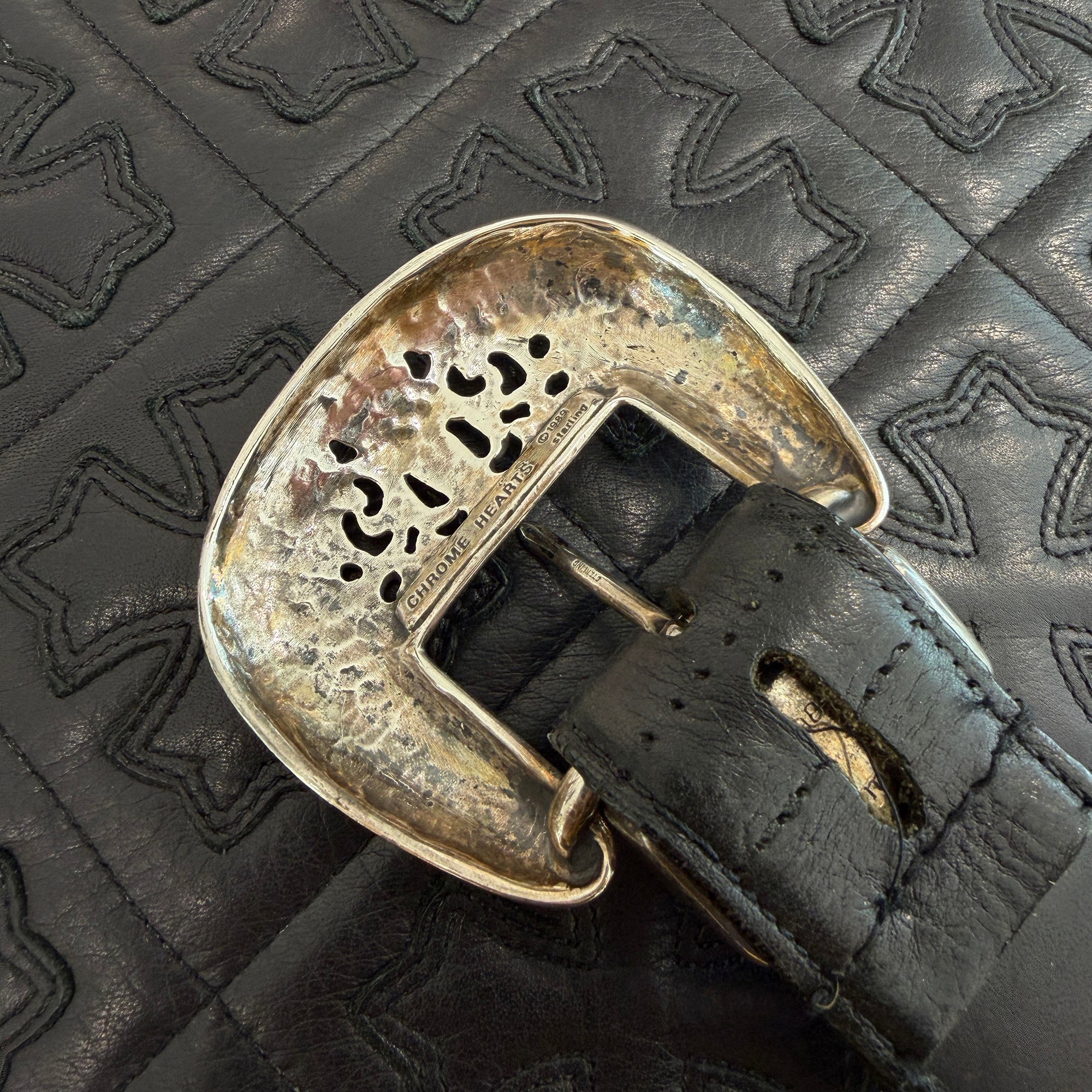 CHROME HEARTS 3PC Classic Leather Belt クロムハーツ 3PC クラシック レザーベルト