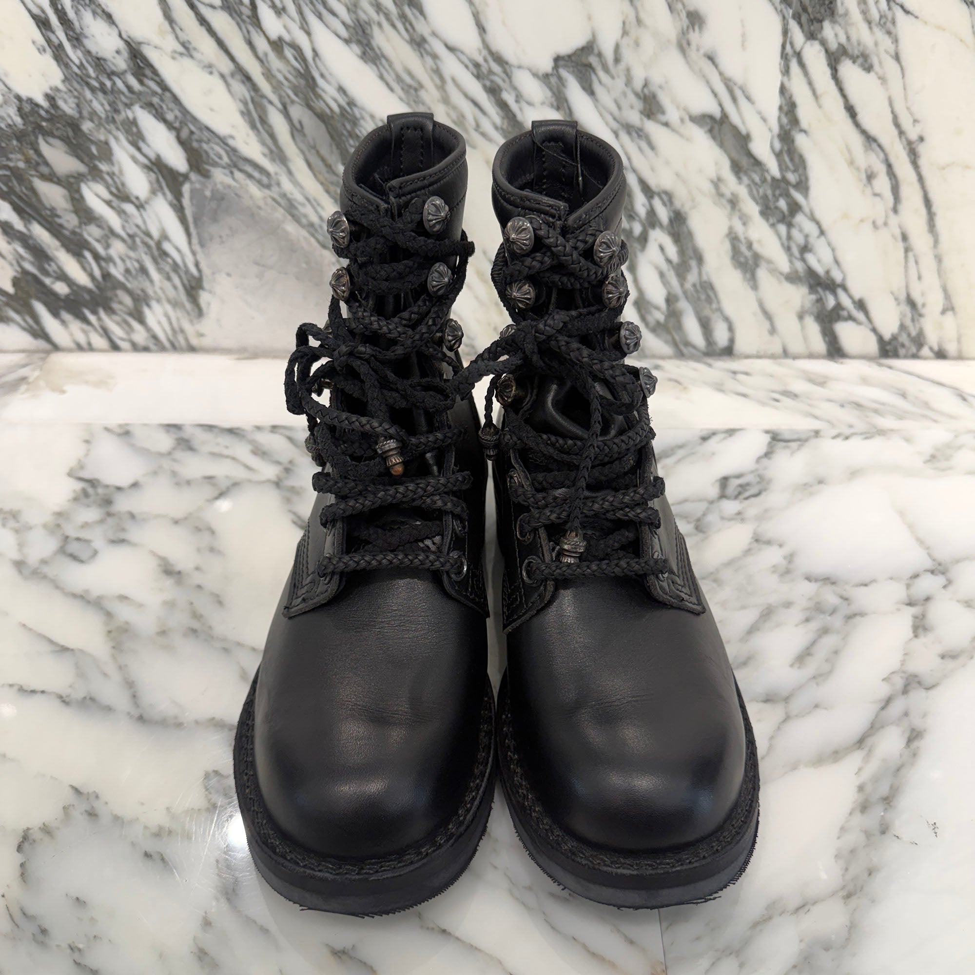 CHROME HEARTS × WESCO Custom JOBMASTER Leather Boots Size 7 1/2E (約25.5cm～26.0cm) クロムハーツ × ウエスコ カスタム ジョブマスター レザーブーツ サイズ7 1/2E (約25.5cm～26.0cm)