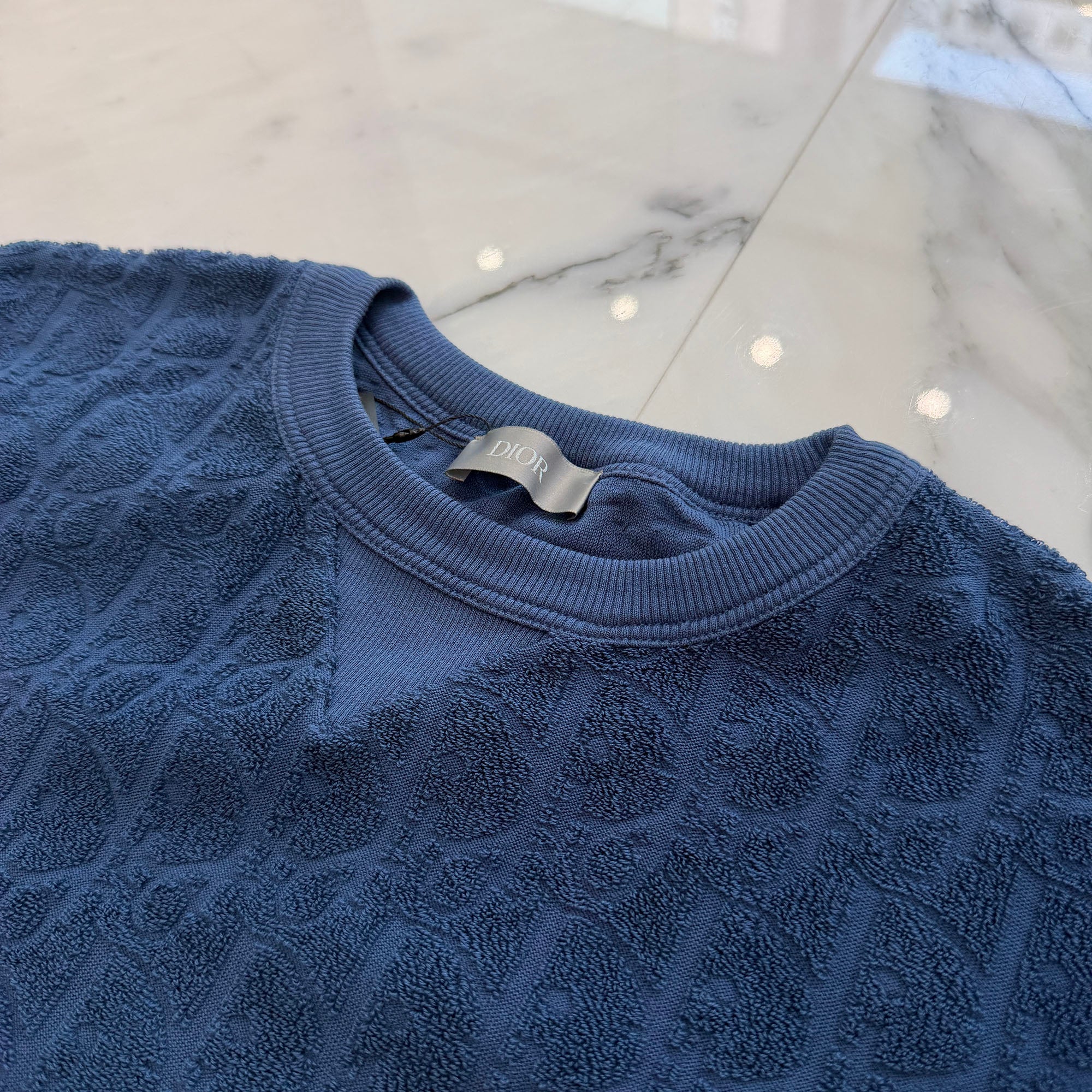 DIOR 2021SS Oblique Terry Cotton Jacquard Tee 113J692A0614 Size S ディオール オブリーク テリー コットン ジャカードTシャツ サイズS
