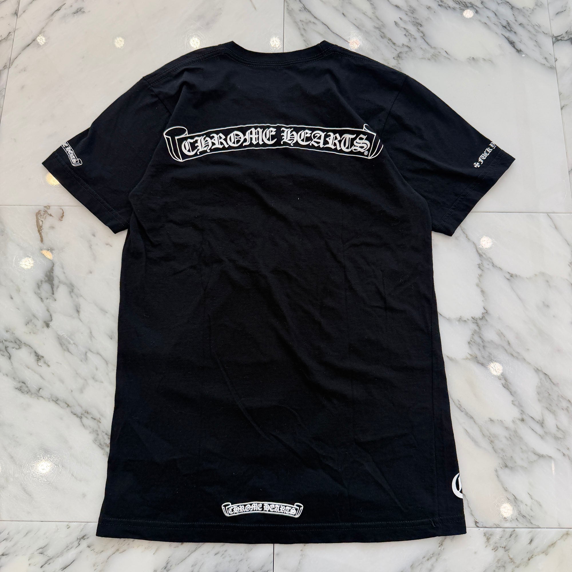 CHROME HEARTS Scroll Label Fuck You Logo Print Tee Size S クロムハーツ スクロール ラベル ファックユー ロゴ プリント Tシャツ サイズS