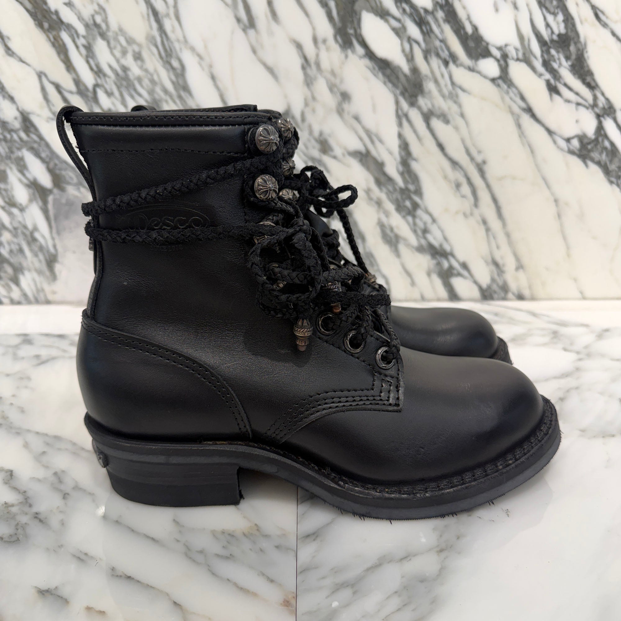 CHROME HEARTS × WESCO Custom JOBMASTER Leather Boots Size 7 1/2E (約25.5cm～26.0cm) クロムハーツ × ウエスコ カスタム ジョブマスター レザーブーツ サイズ7 1/2E (約25.5cm～26.0cm)