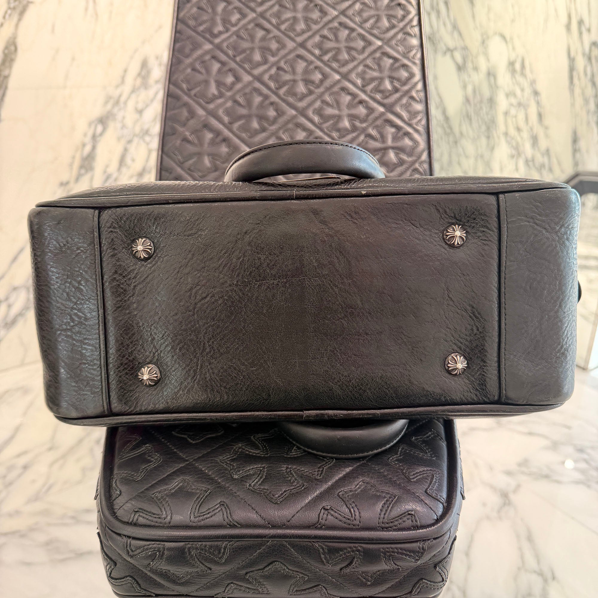 CHROME HEARTS Cemetery Cross Patch GYM Bag クロムハーツ セメタリー