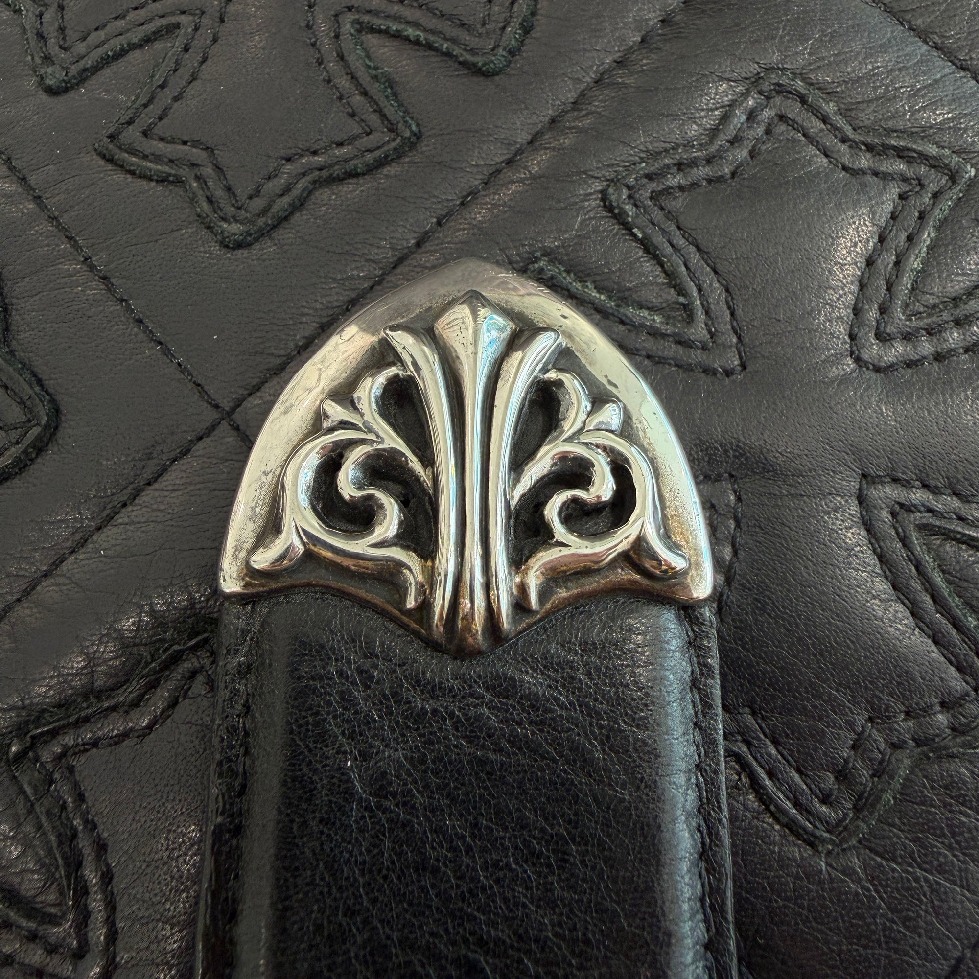 CHROME HEARTS 3PC Classic Leather Belt クロムハーツ 3PC クラシック レザーベルト