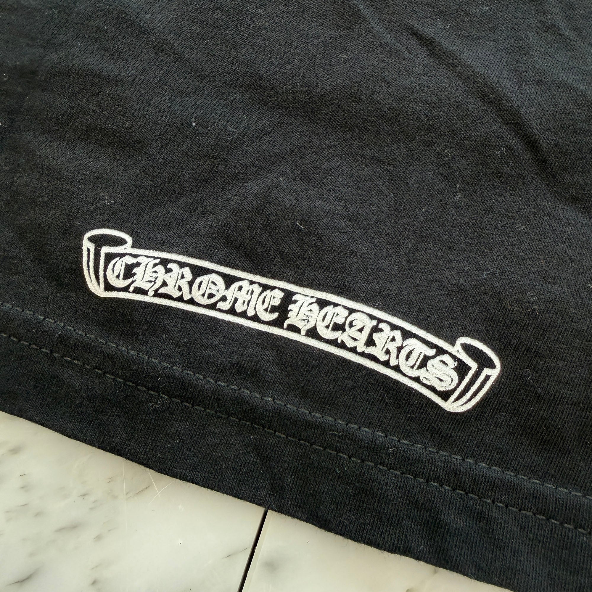 CHROME HEARTS Scroll Label Fuck You Logo Print Tee Size S クロムハーツ スクロール ラベル ファックユー ロゴ プリント Tシャツ サイズS