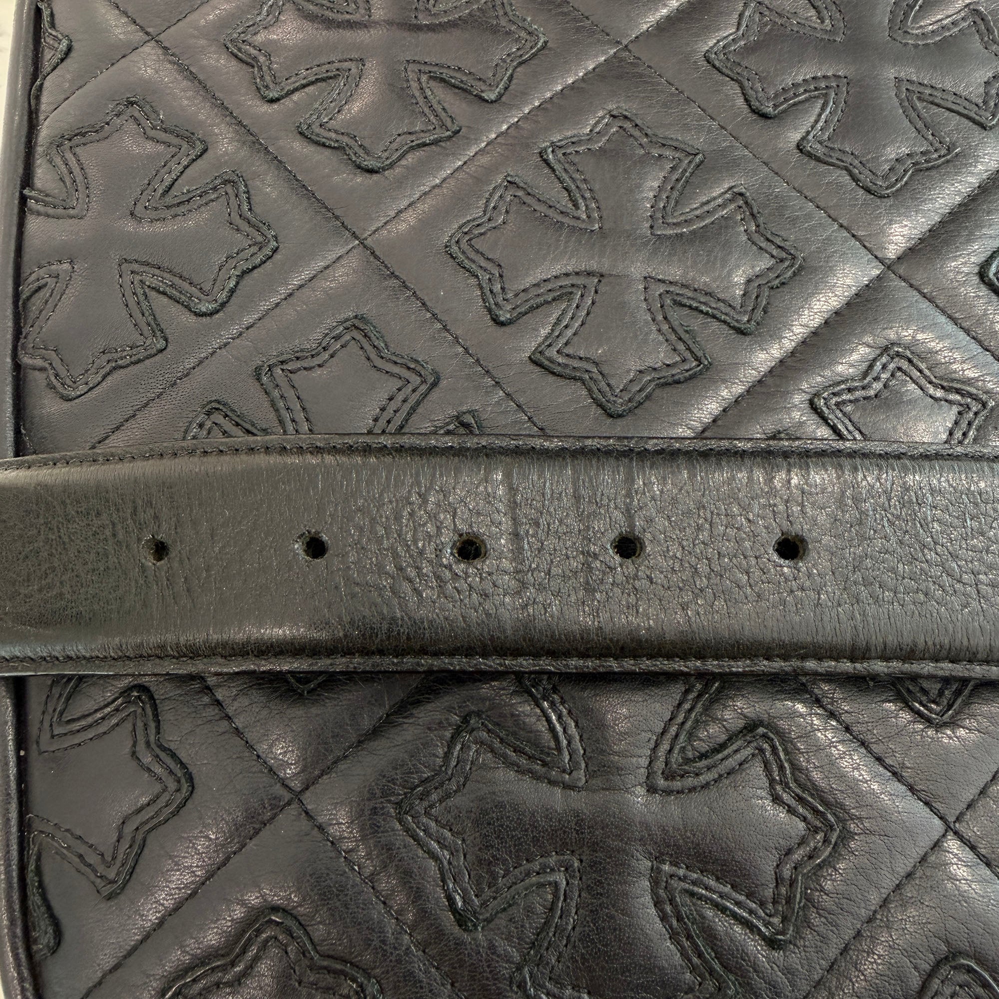 CHROME HEARTS 3PC Classic Leather Belt クロムハーツ 3PC クラシック レザーベルト