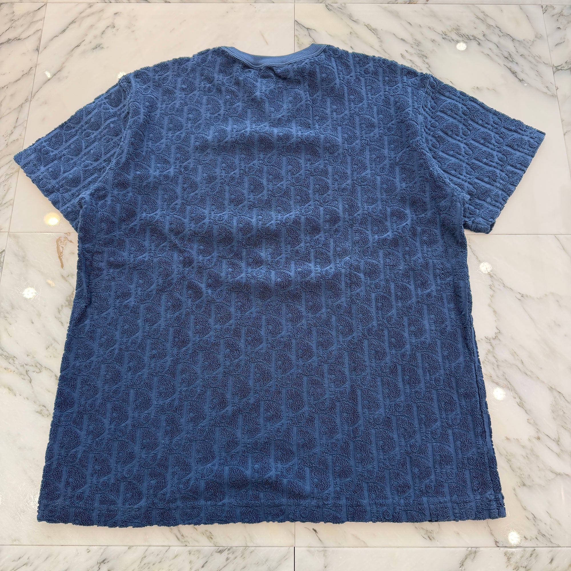 DIOR 2021SS Oblique Terry Cotton Jacquard Tee 113J692A0614 Size S ディオール オブリーク テリー コットン ジャカードTシャツ サイズS