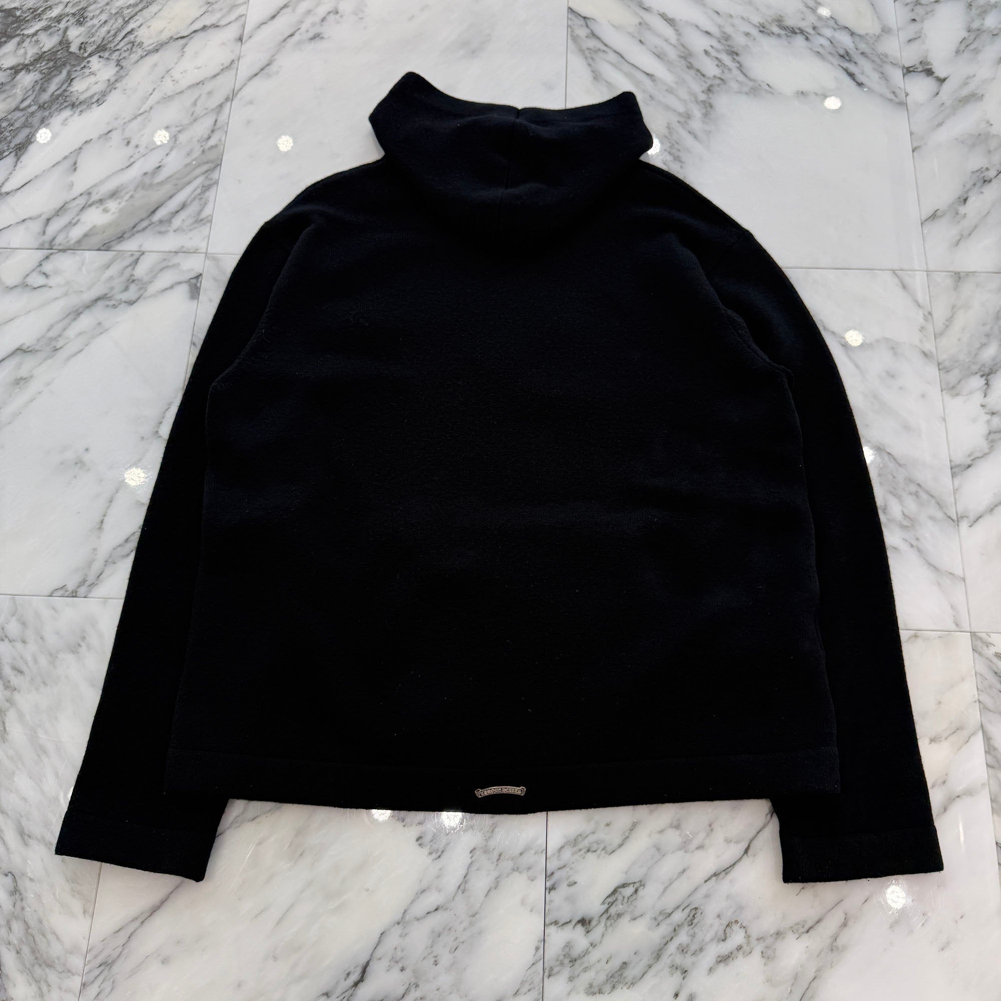 CHROME HEARTS Y NOT King Taco 3Cemetery Cross Cashmere Pullover Hoodie Size L クロムハーツ ワイノット キングタコ 3セメタリークロス カシミアプルオーバーフーディー サイズL