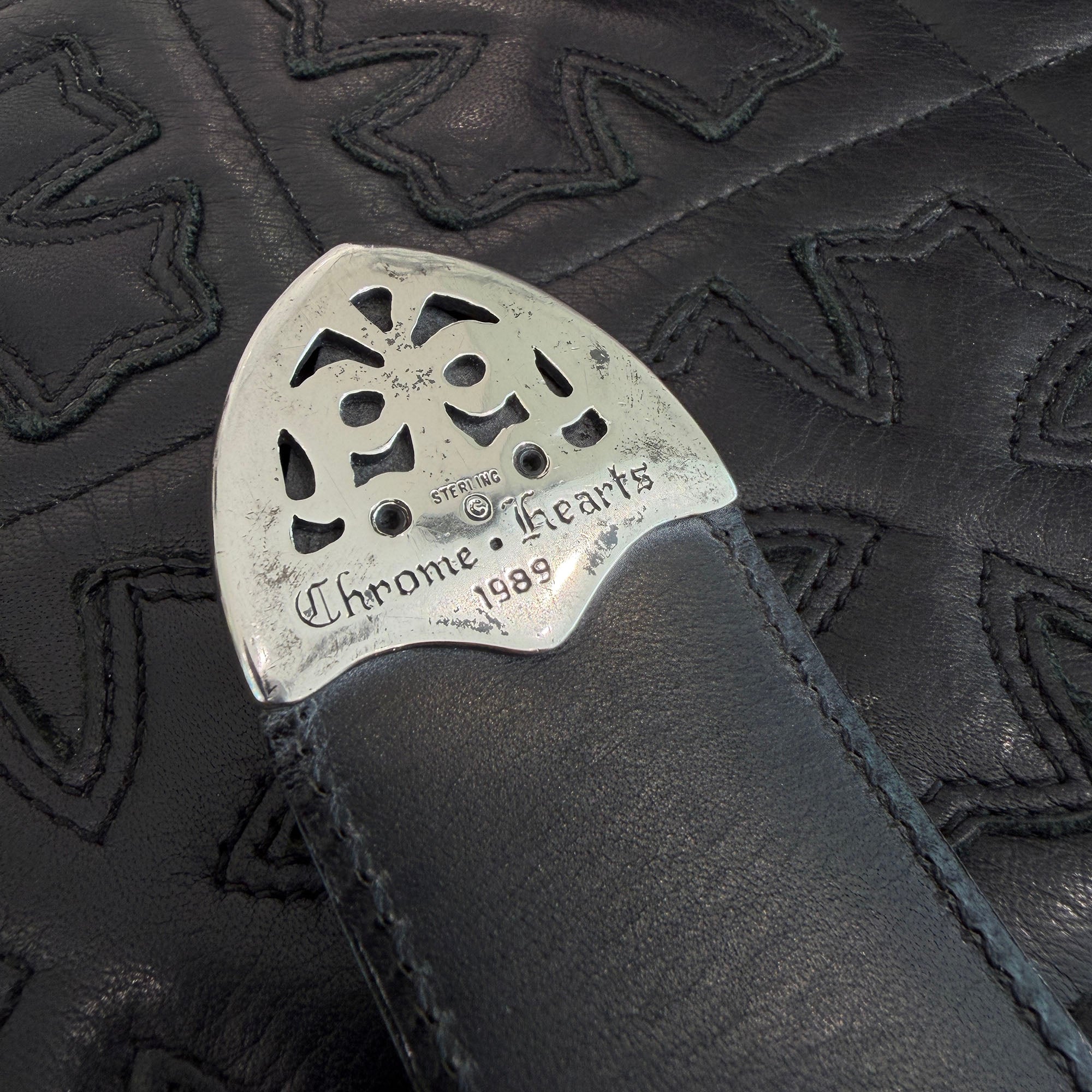 CHROME HEARTS 3PC Classic Leather Belt クロムハーツ 3PC クラシック