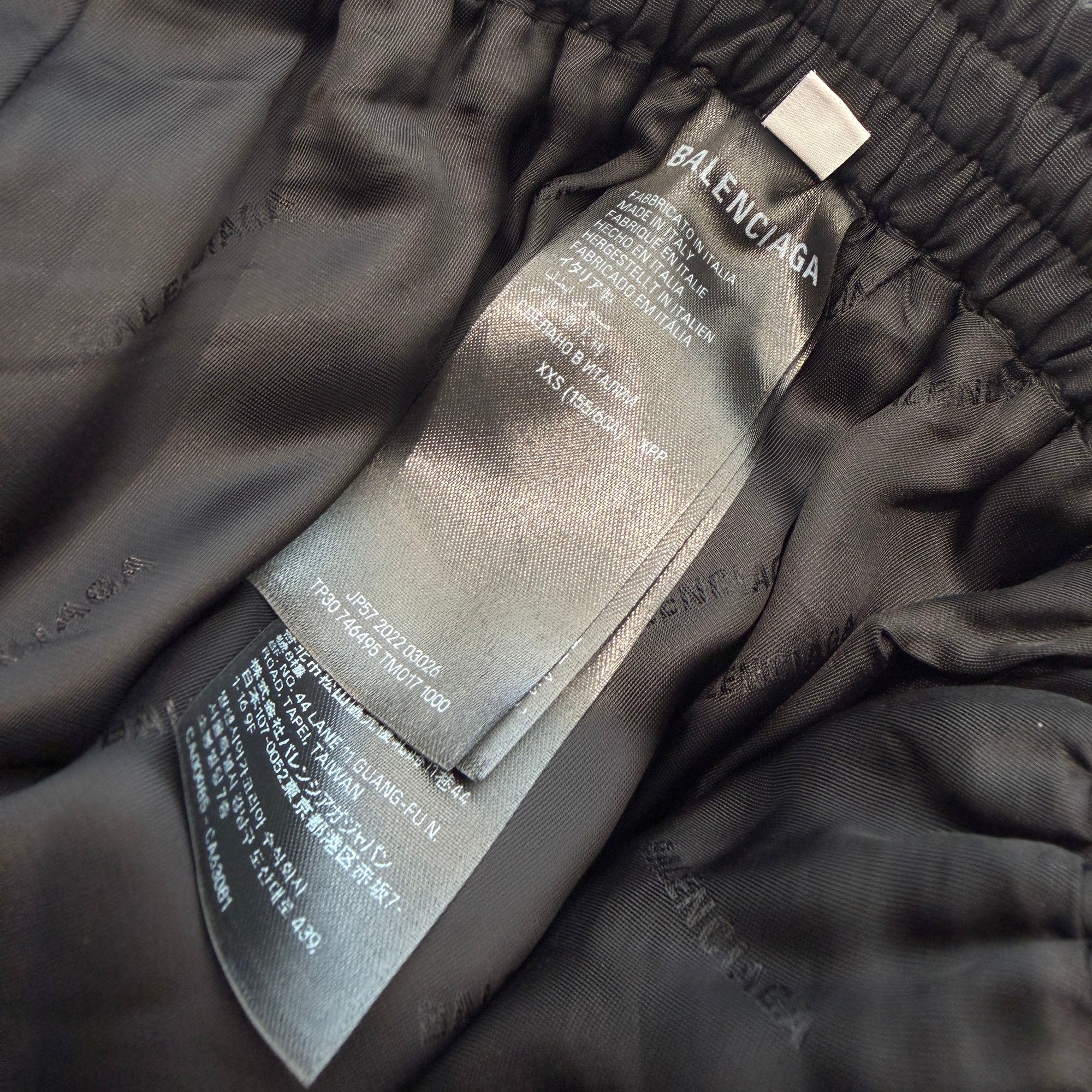 BALENCIAGA 2023SS Technical Faille Minimal Trucker Baggy Pants 746495 TM017 Size XXS バレンシアガ テクニカル ファイユミニマル トラッカー バギーパンツ サイズXXS