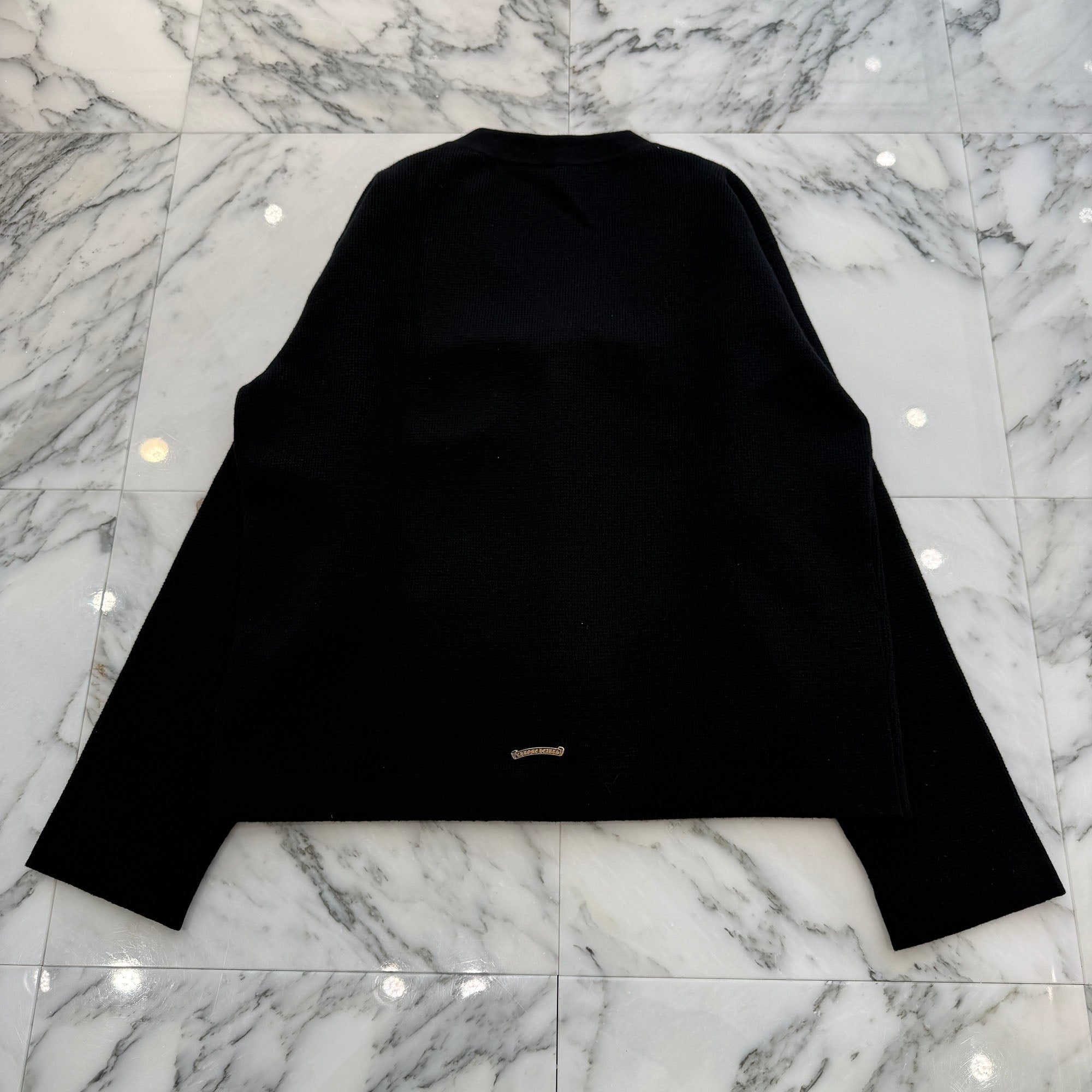 CHROME HEARTS YNOT Vine Dagger Embroidery Cashmere Knit Cardigan Size L クロムハーツ ワイノット ヴァインダガー ロゴ刺繍 カシミヤニットカーディガン サイズL