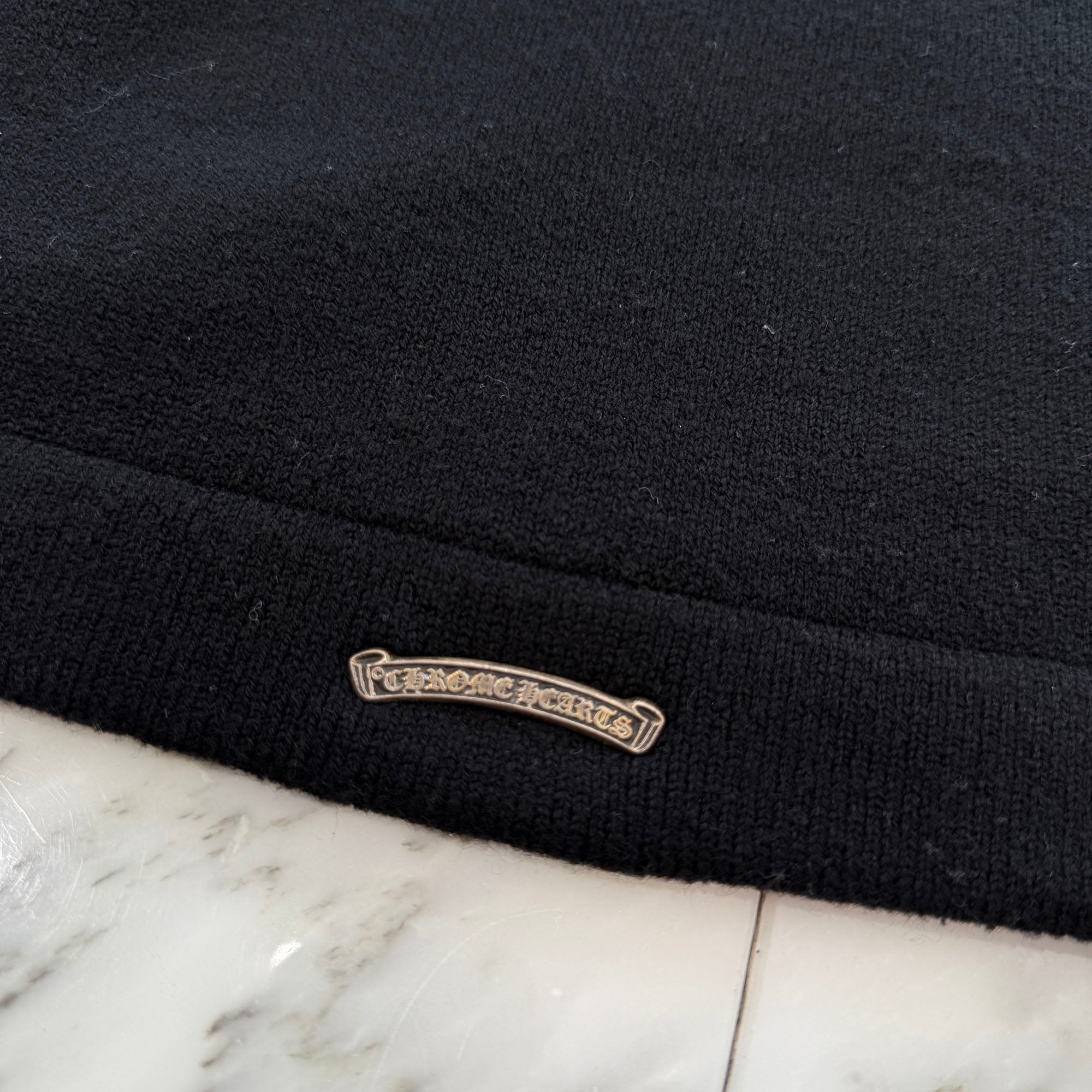 CHROME HEARTS Y NOT King Taco 3Cemetery Cross Cashmere Pullover Hoodie Size L クロムハーツ ワイノット キングタコ 3セメタリークロス カシミアプルオーバーフーディー サイズL
