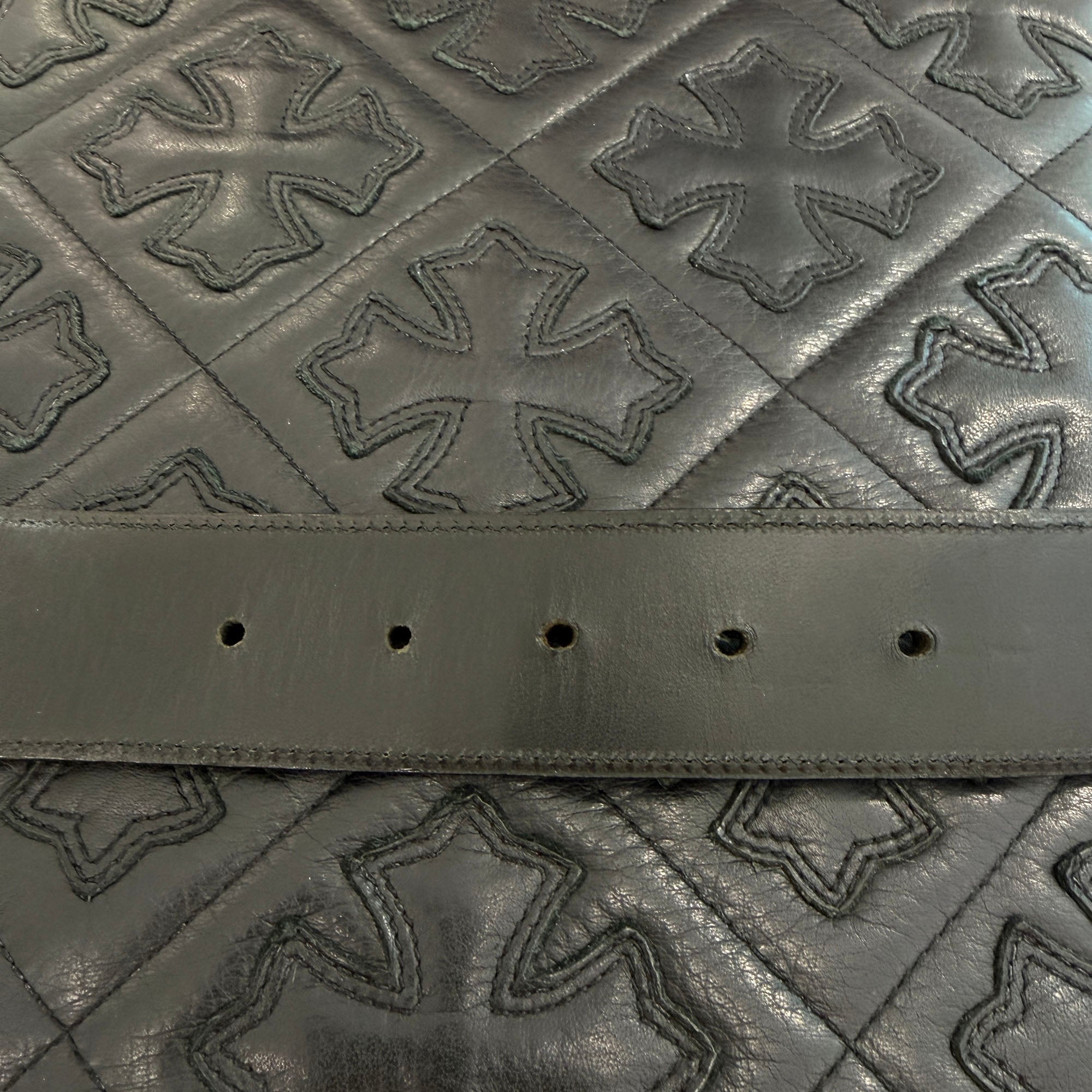 CHROME HEARTS 3PC Classic Leather Belt クロムハーツ 3PC クラシック レザーベルト