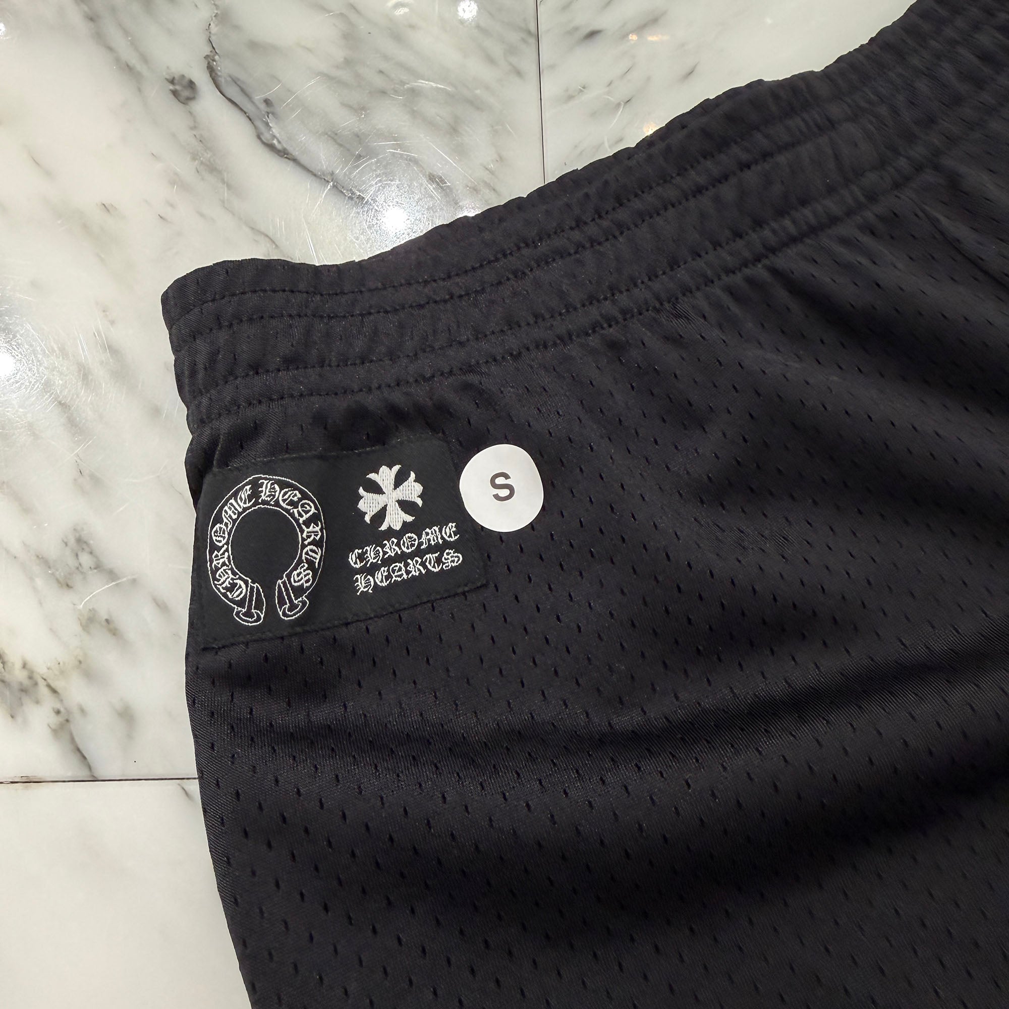 CHROME HEARTS Mesh Varsity Shorts Size S クロムハー メッシュヴァーシティーショーツ サイズS