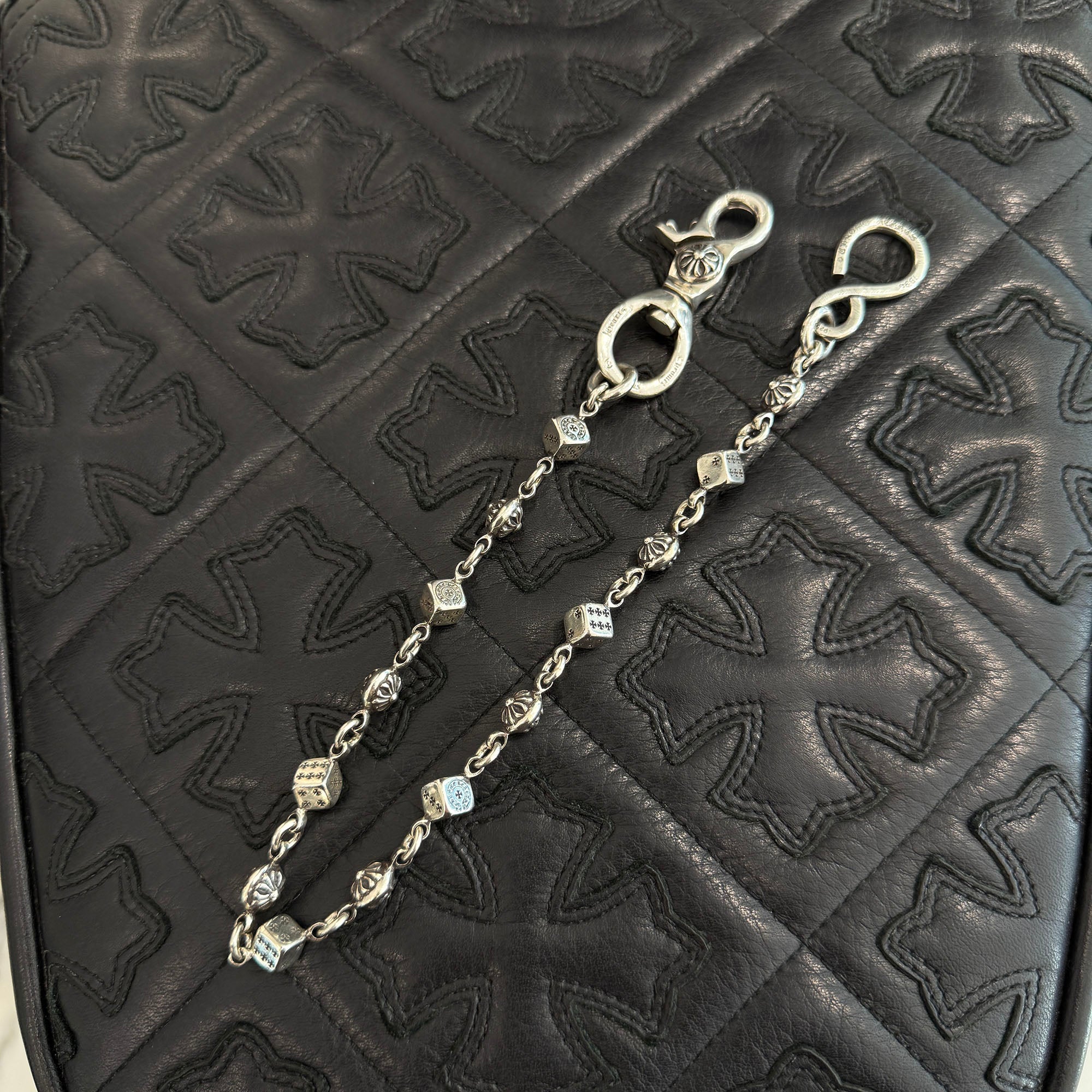 CHROME HEARTS 1 Clip Dice Cross Ball Wallet Chain 14 Link クロムハーツ 1クリップ ダイス クロスボール ウォレットチェーン 14リンク