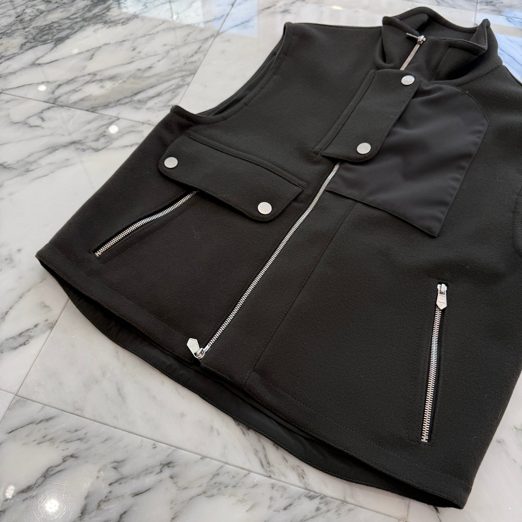 HERMES 2024AW Double Faced Wool Vest Size 48 エルメス ダブルフェイス ウールベスト サイズ48