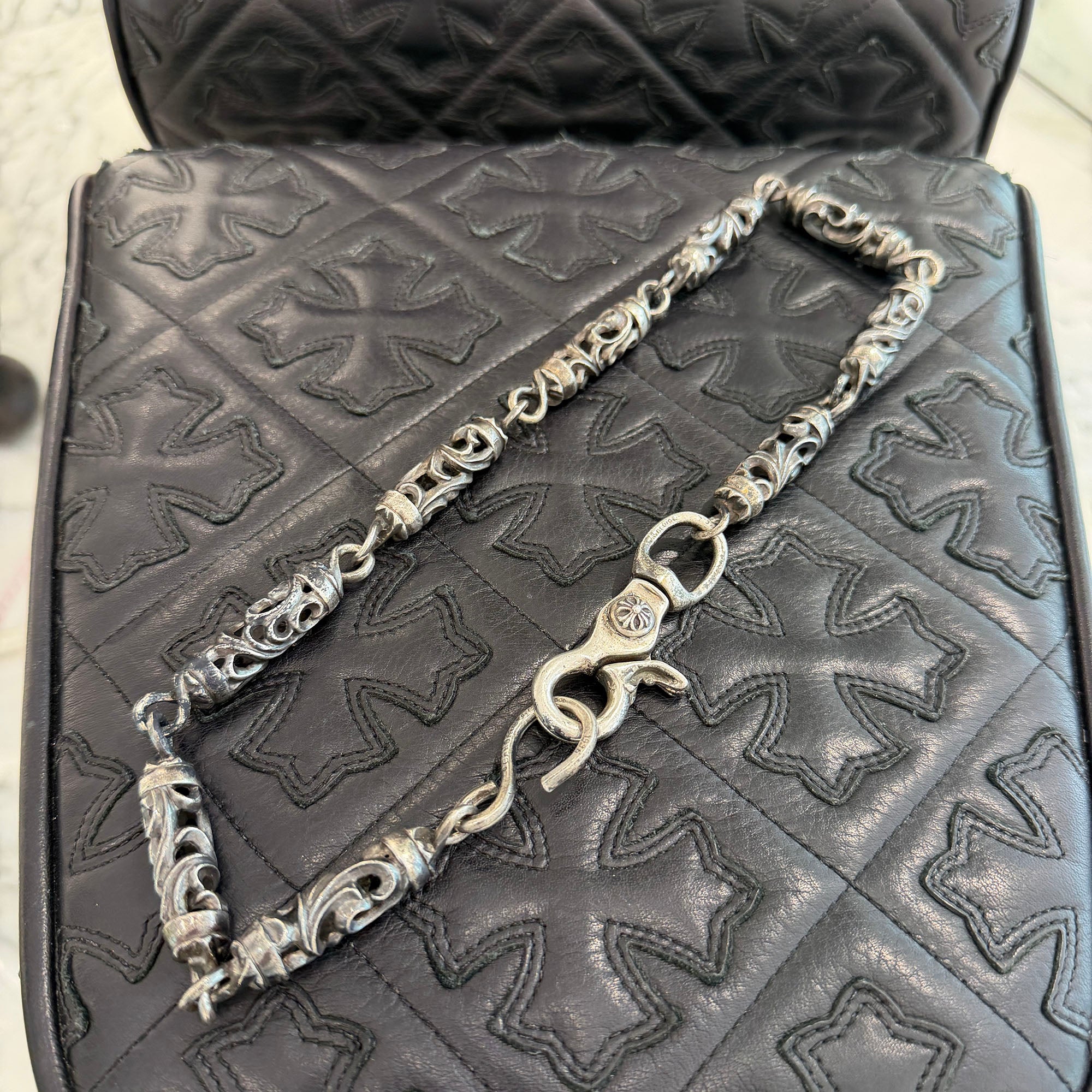CHROME HEARTS 1 CLIP ROLLER Wallet Chain Size 9 LINKS クロムハーツ 1クリップ ローラー ウォレットチェーン サイズ 9リンク