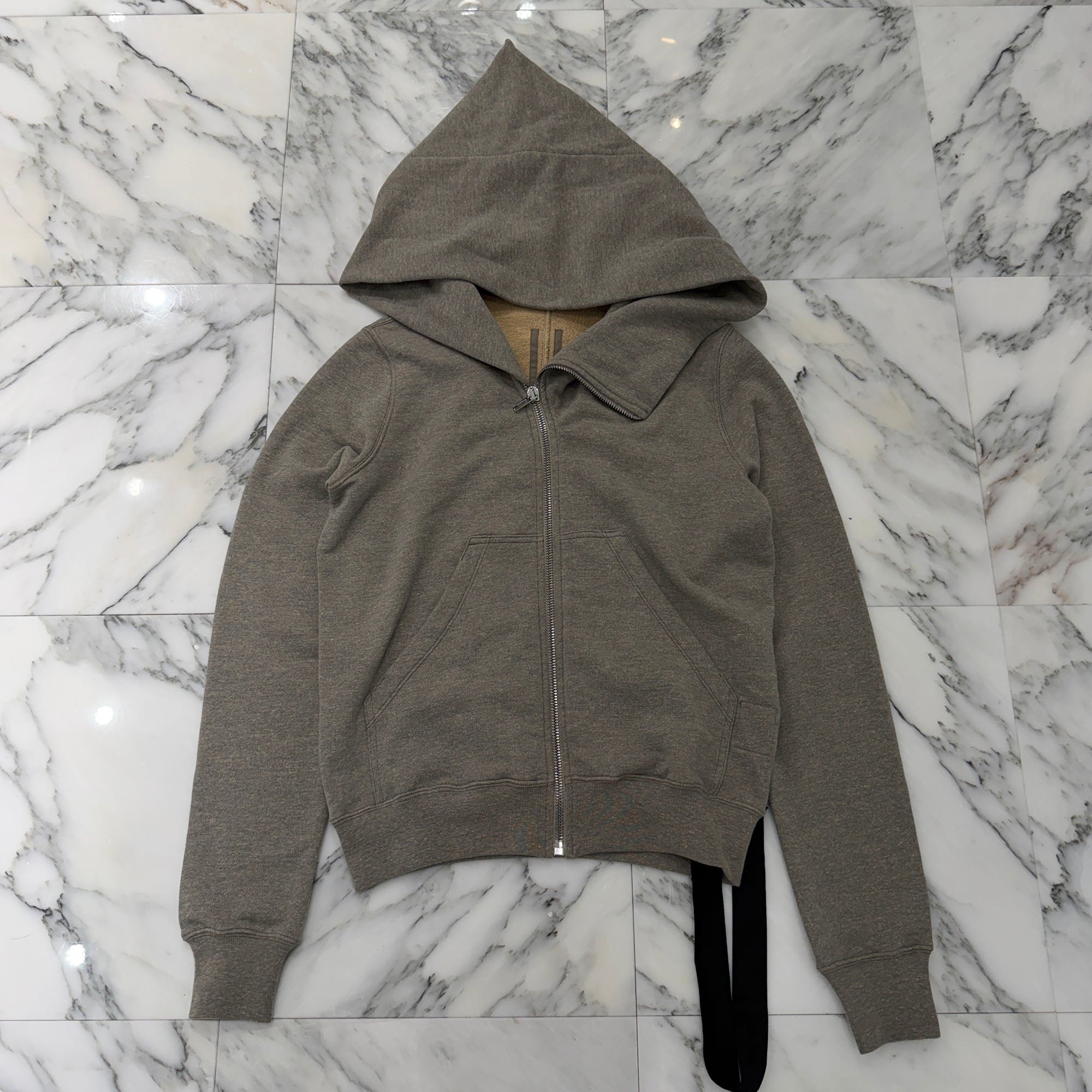 Rick Owens DRKSHDW 2025AW Mountain Hoodie "Melange Grey" DU02E7286-FGM Size S リックオウエンス ダークシャドウ マウンテン フーディ "メランジグレー" サイズS