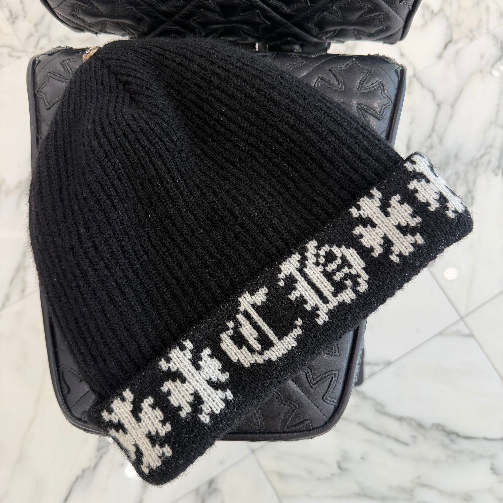 CHROME HEARTS BIG DADDY Cashmere Knit Beanie Size ONE SIZE (53-60
