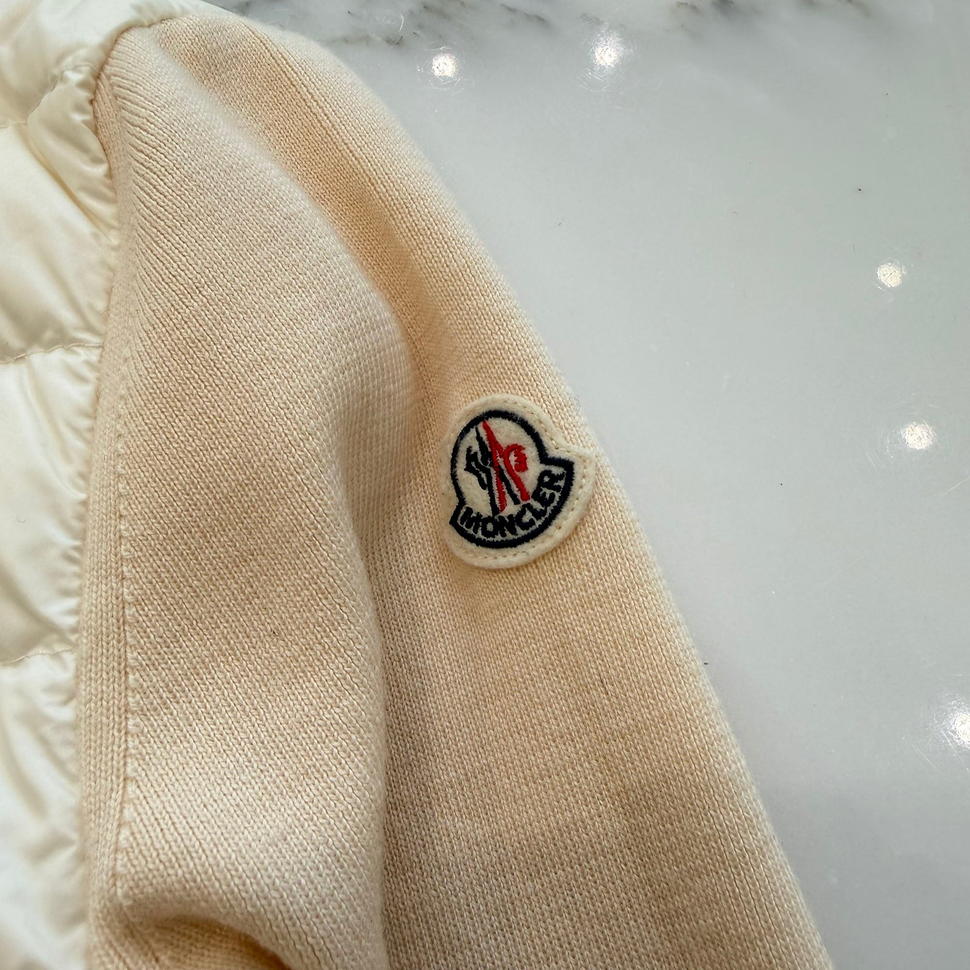 MONCLER 2020AW Knit Switch Ladies Down Jacket F10939B50400 A9001 Size S モンクレール ニット切替 レディース ダウンジャケット サイズS