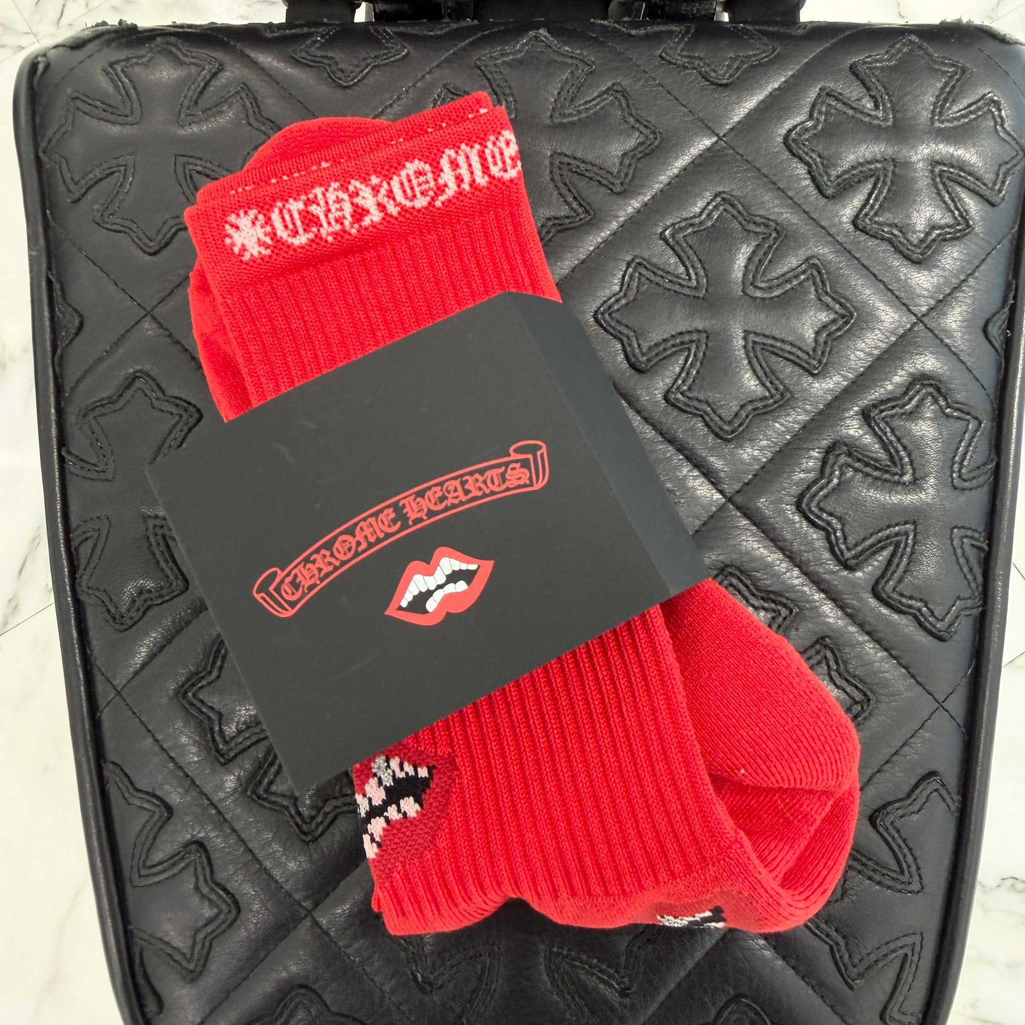 CHROME HEARTS × MATTY BOY Chomper Socks Size M (25cm～27cm) クロムハーツ × マッティボーイ チョンパー ソックス サイズM(25cm～27cm)