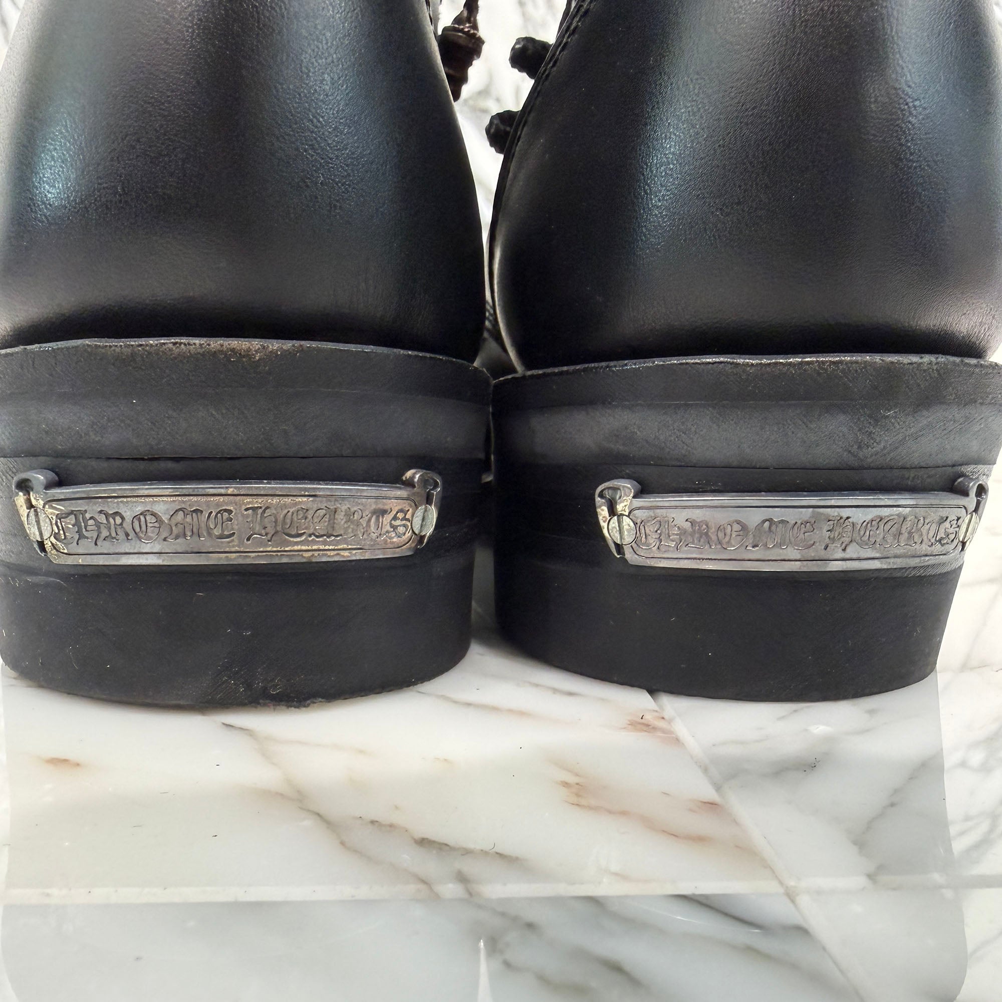 CHROME HEARTS × WESCO Custom JOBMASTER Leather Boots Size 7 1/2E (約25.5cm～26.0cm) クロムハーツ × ウエスコ カスタム ジョブマスター レザーブーツ サイズ7 1/2E (約25.5cm～26.0cm)