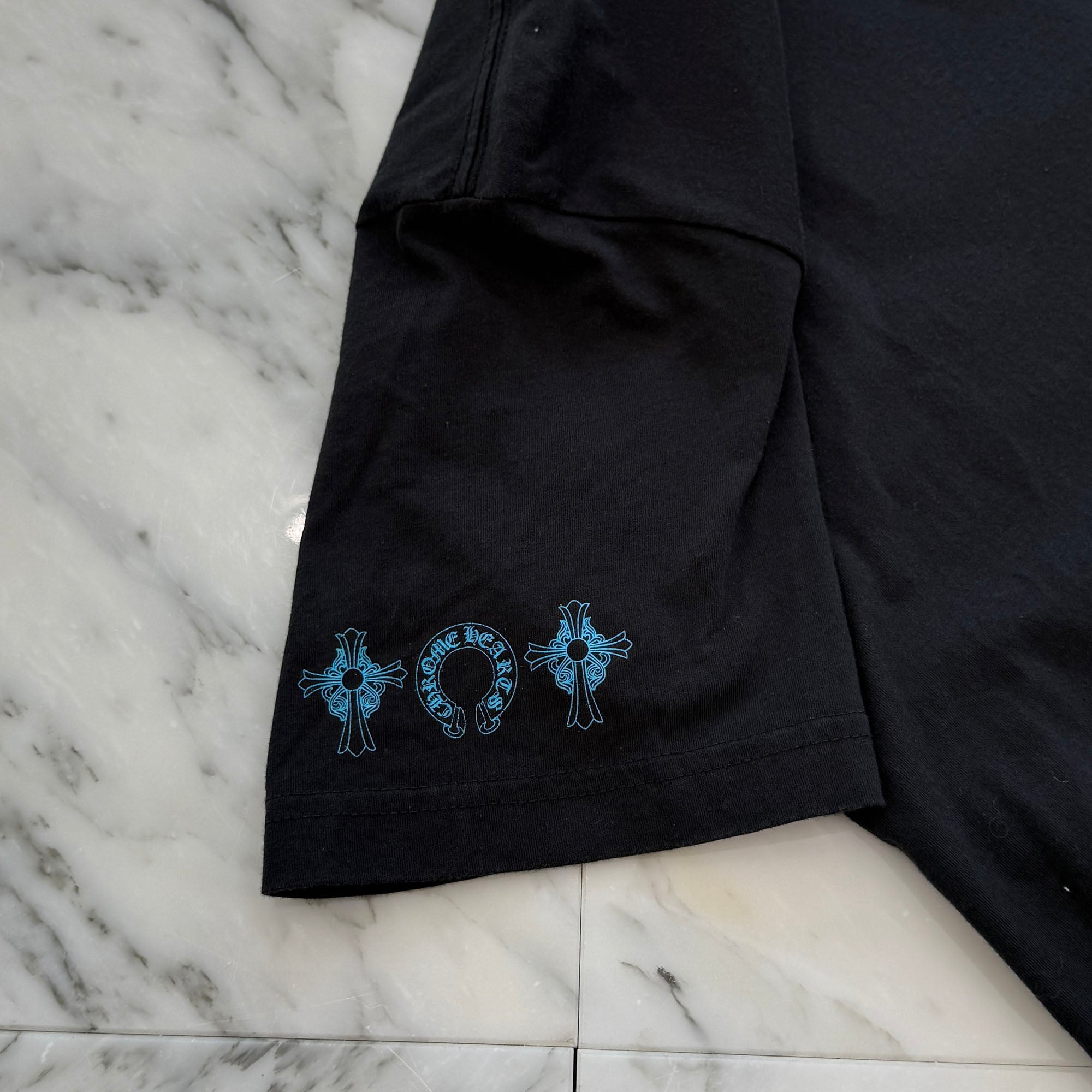 CHROME HEARTS 3 Blue Cross Tee Size M クロムハーツ 3 ブルークロス Tシャツ サイズＭ