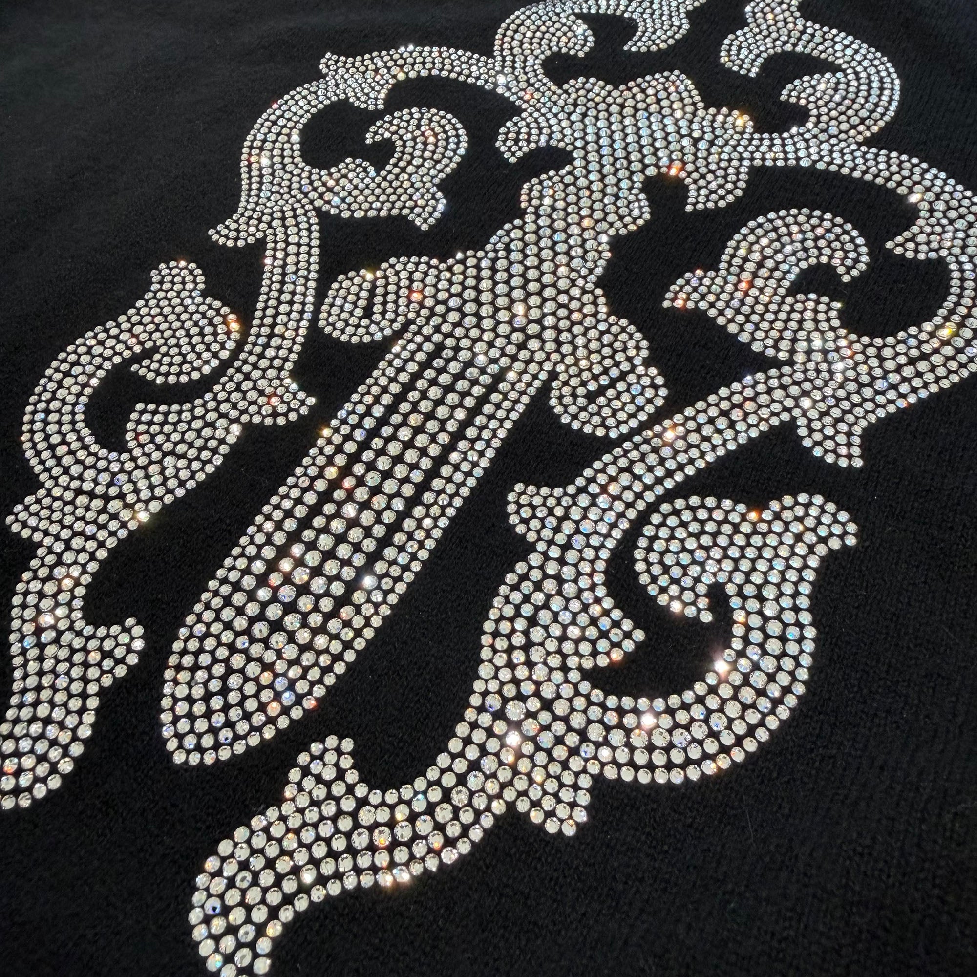 CHROME HEARTS Y Not Rhinestone Vine Dagger Cashmere Sleeveless Tee Size S クロムハーツ ワイノット ラインストーン ヴァインダガー カシミヤ ノースリーブ Tシャツ サイズS